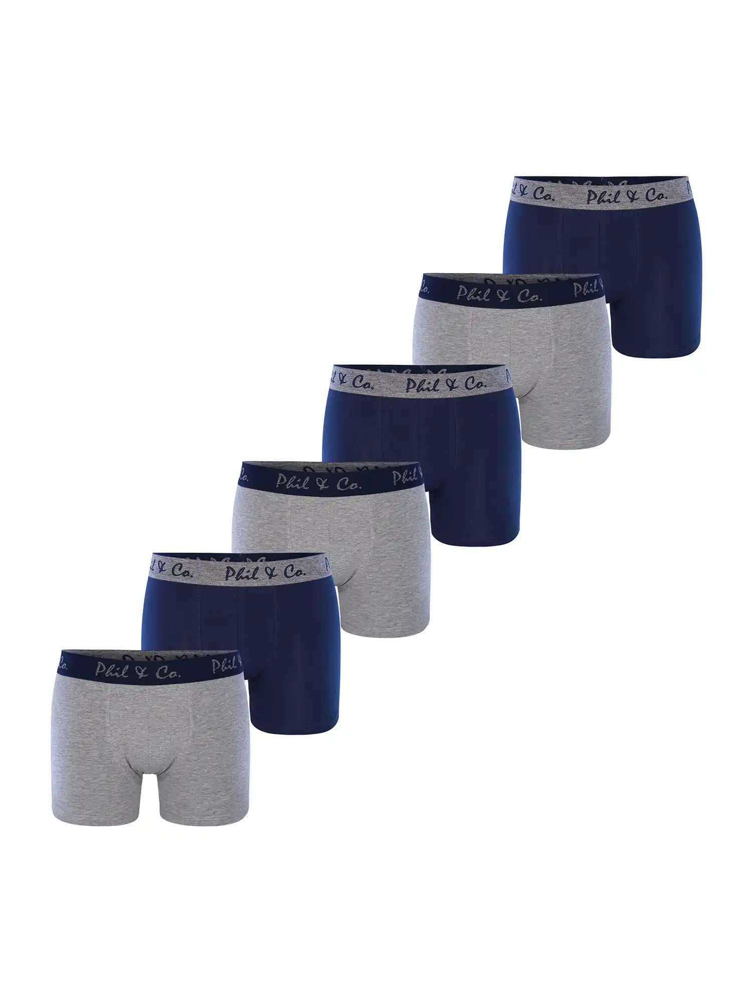 Phil & Co. Berlin Herren Boxer-Briefs Jersey 6er Pack
