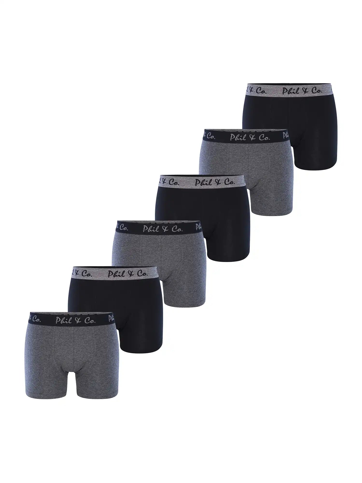 Phil & Co. Berlin Herren Boxer-Briefs Jersey 6er Pack