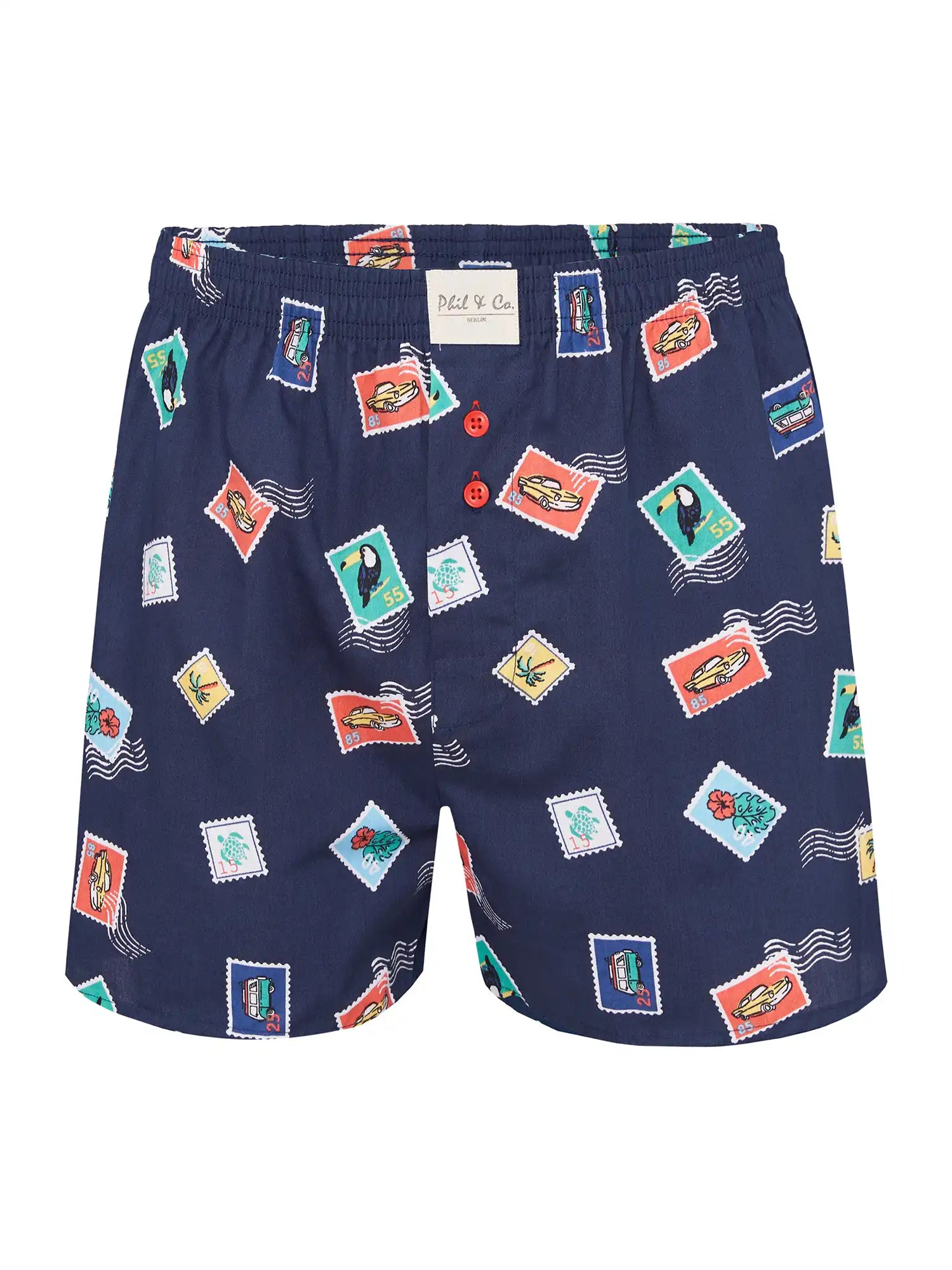 Phil &amp; Co. Berlin herenboxershorts met print, 6-pack