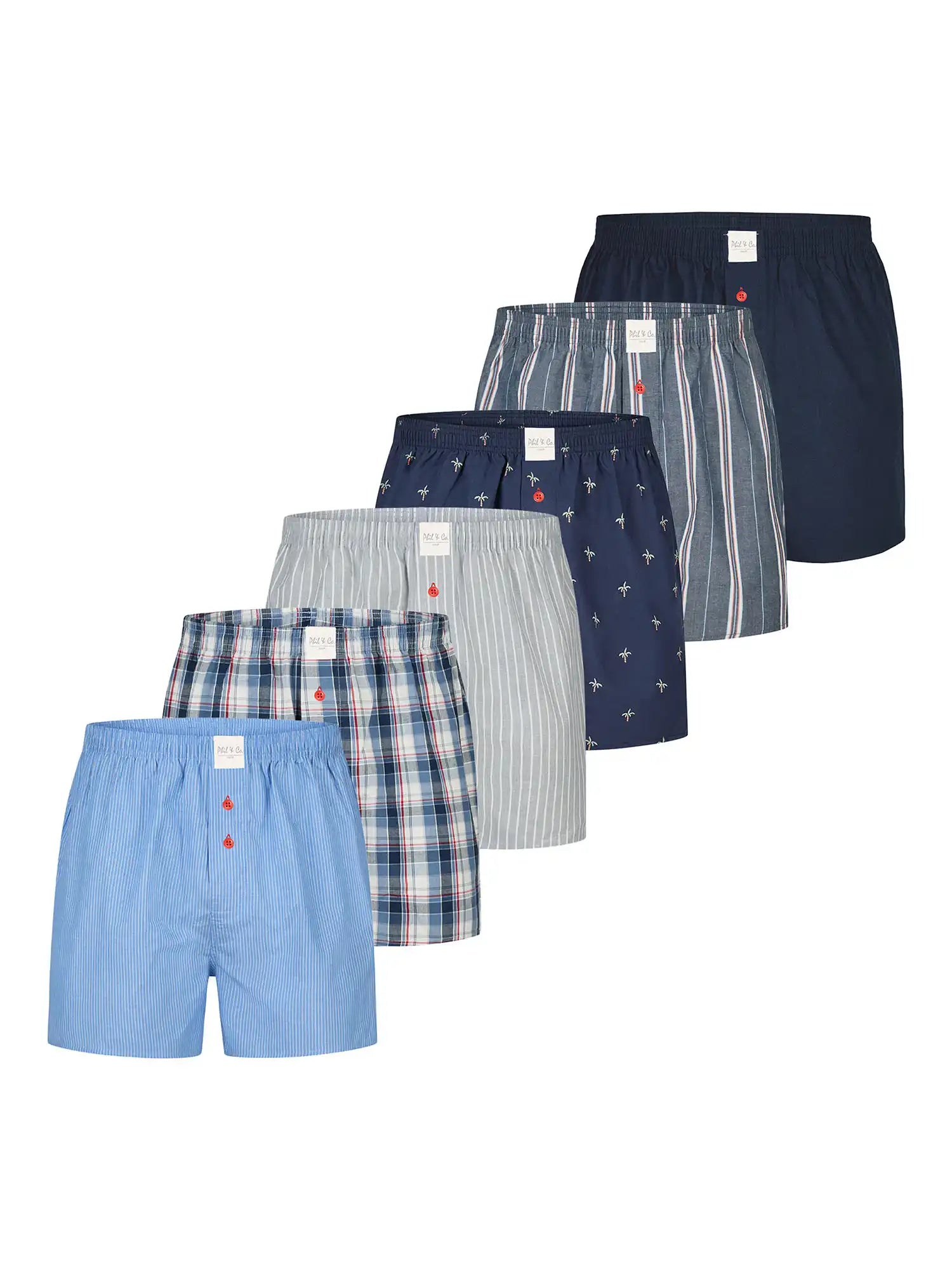 Phil & Co. Berlin Herren Boxer Classics 6-Pack