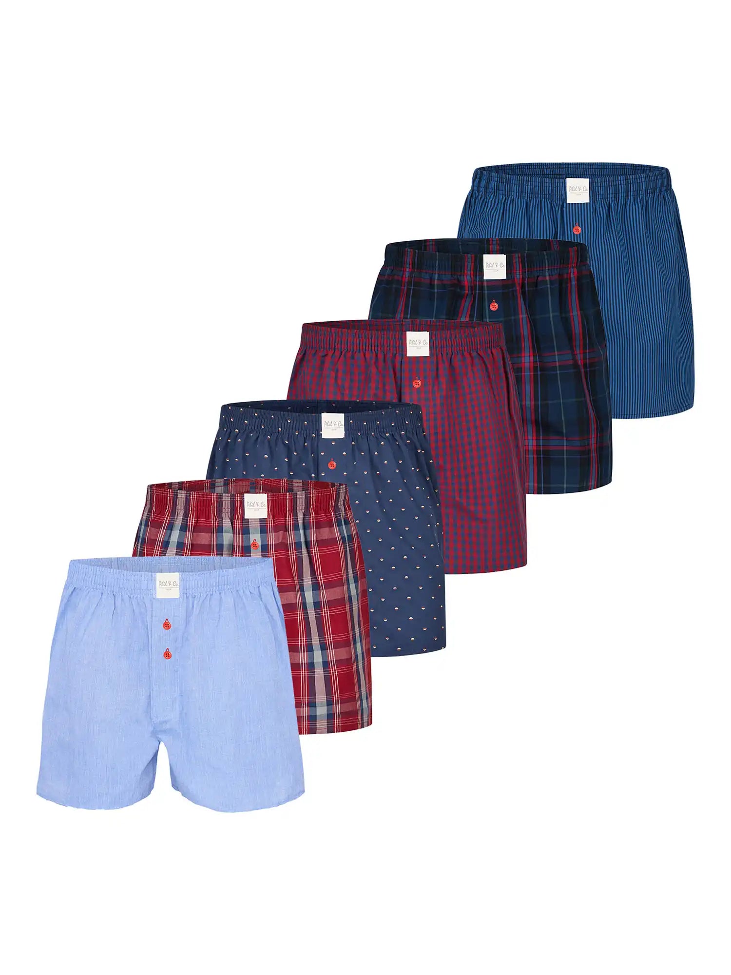 Phil & Co. Berlin Herren Boxer Classics 6-Pack