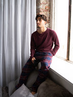 navy-bordeaux / L