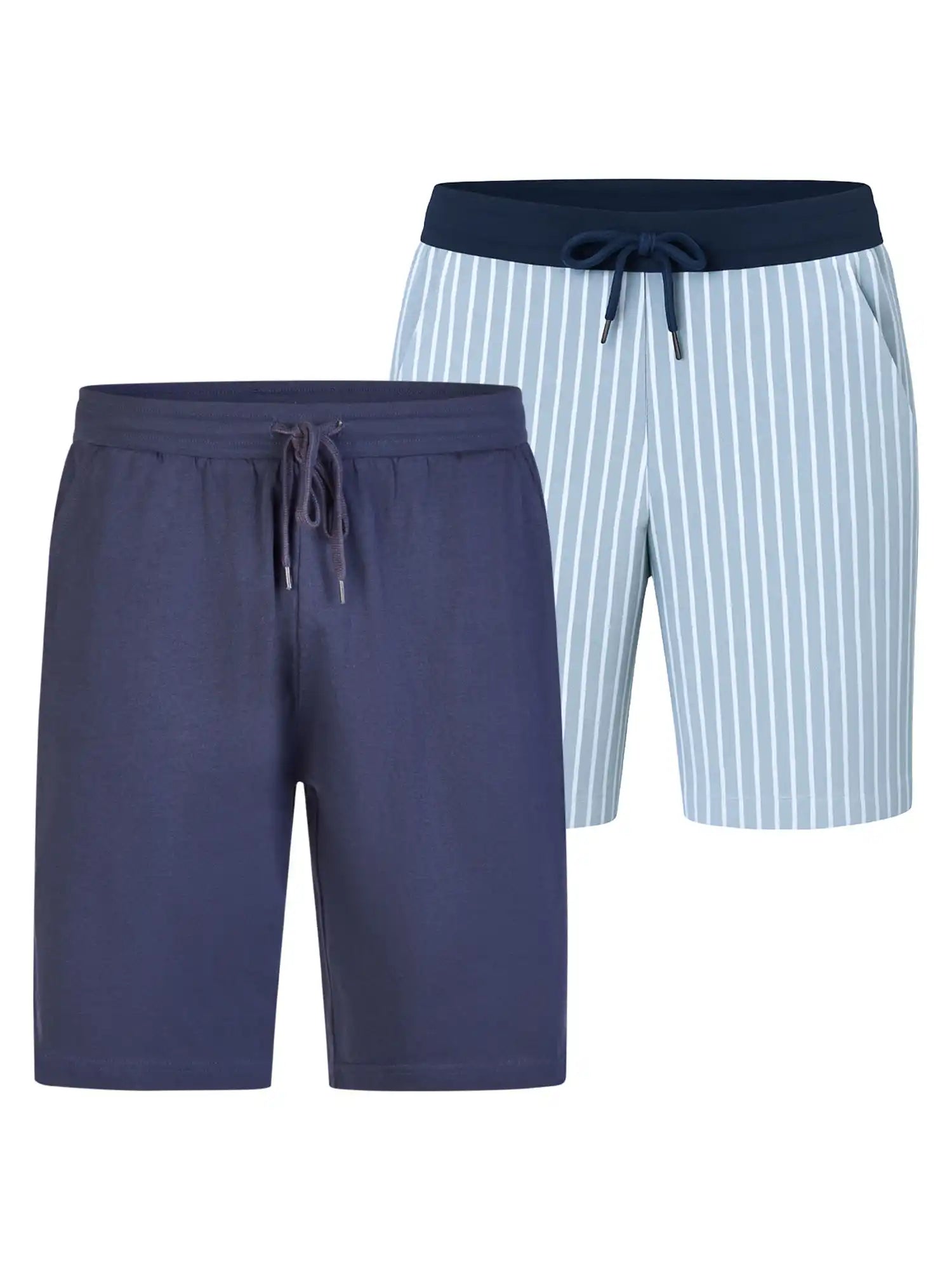 Phil & Co. Berlin Herren Pyjamashorts Cozy Classics 2er Pack