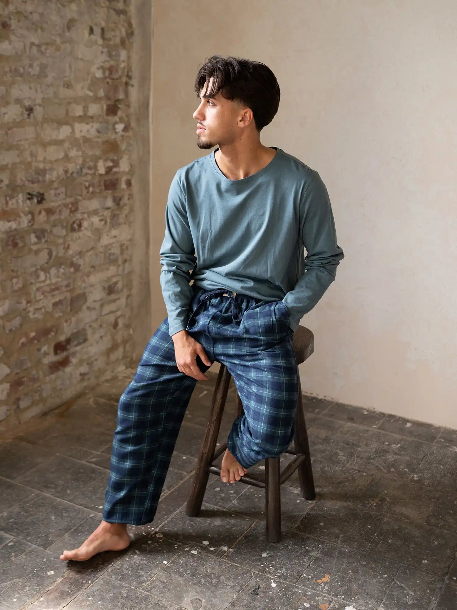 Phil & Co. Berlin Herren Pyjamahose Flanell