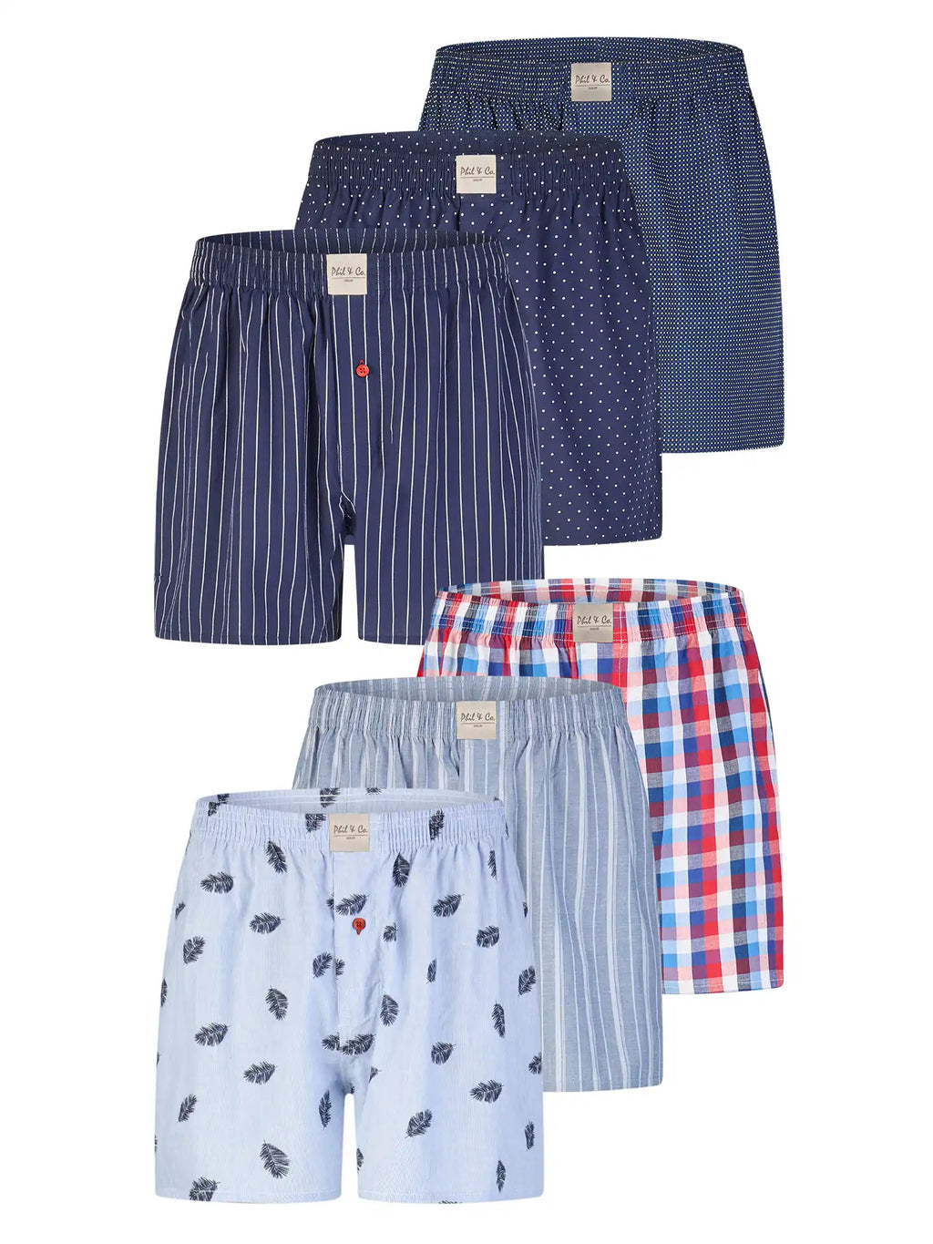 Phil &amp; Co. Berlin herenboxershorts Classics, set van 6