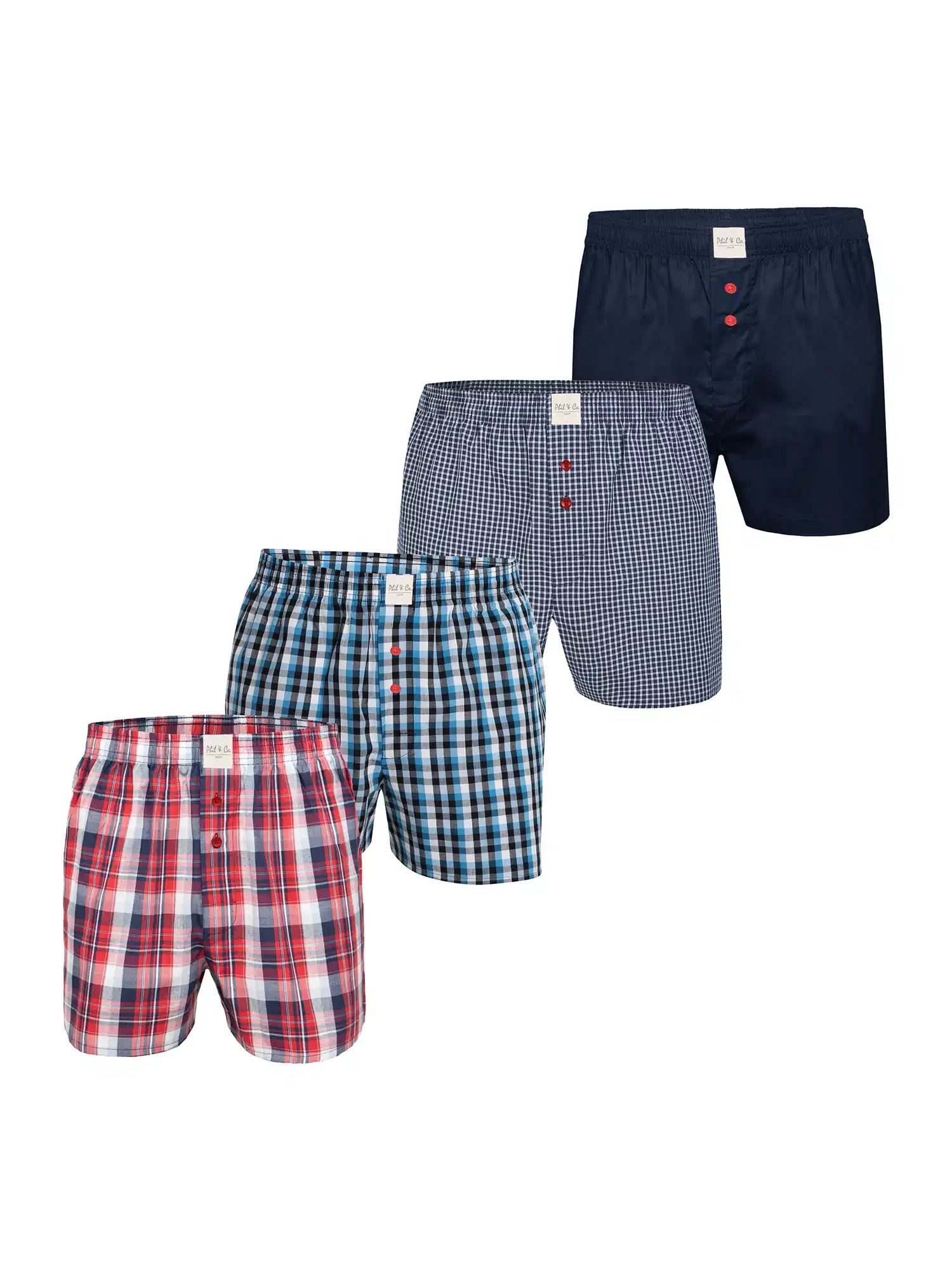 Phil & Co. Berlin Herren Boxershorts Core 4er Pack