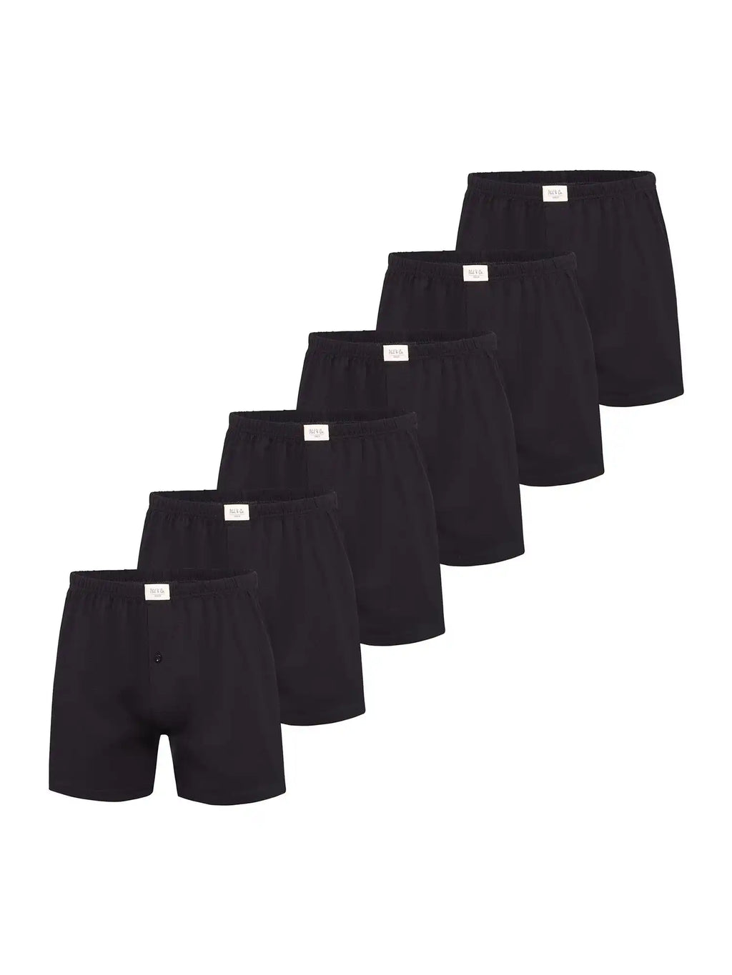 Phil &amp; Co. Berlin Men's Boxer Shorts Jersey Loose Fit Pack of 6