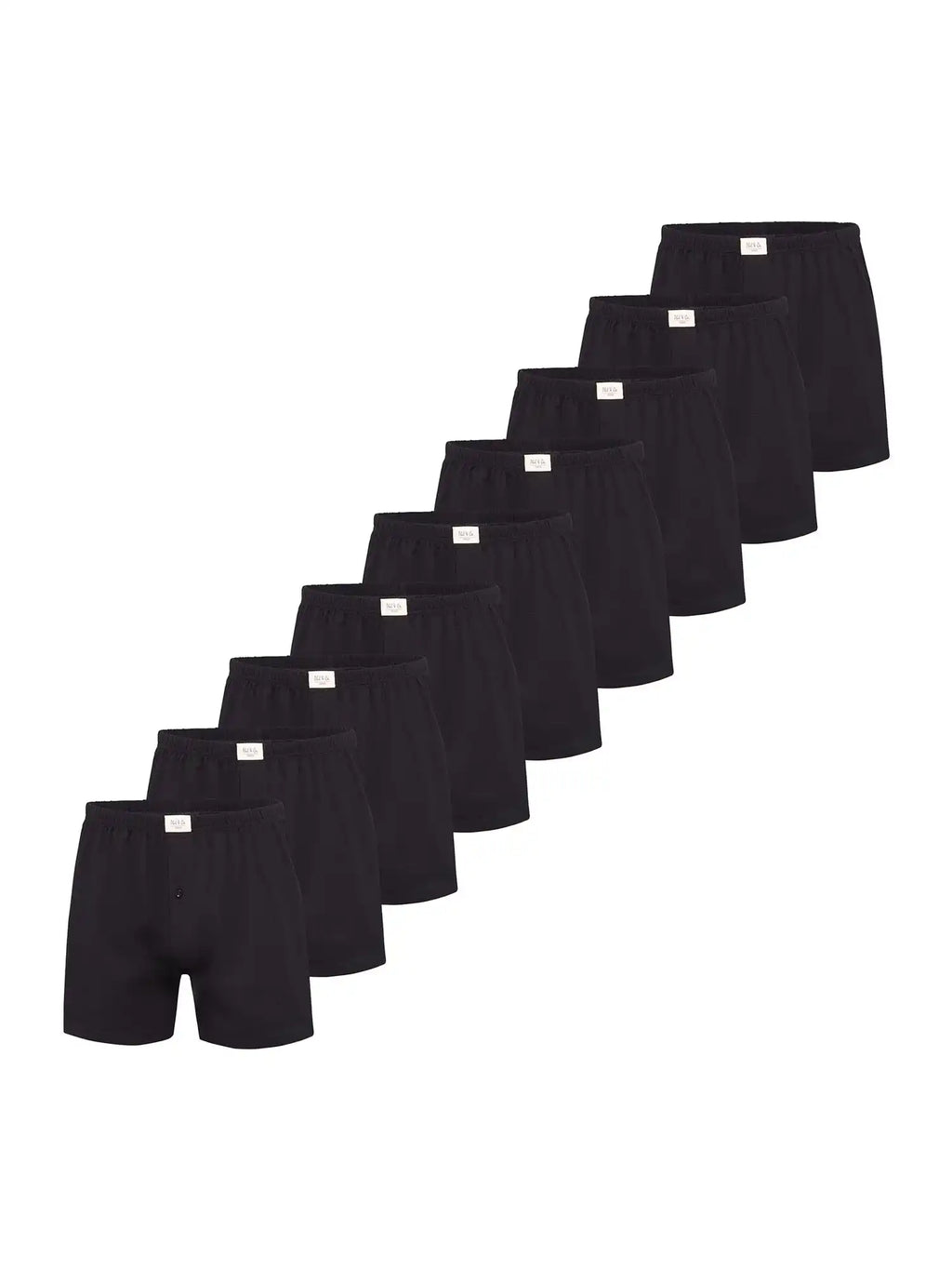 Phil &amp; Co. Berlin Men's Boxer Shorts Jersey Loose Fit Pack of 9
