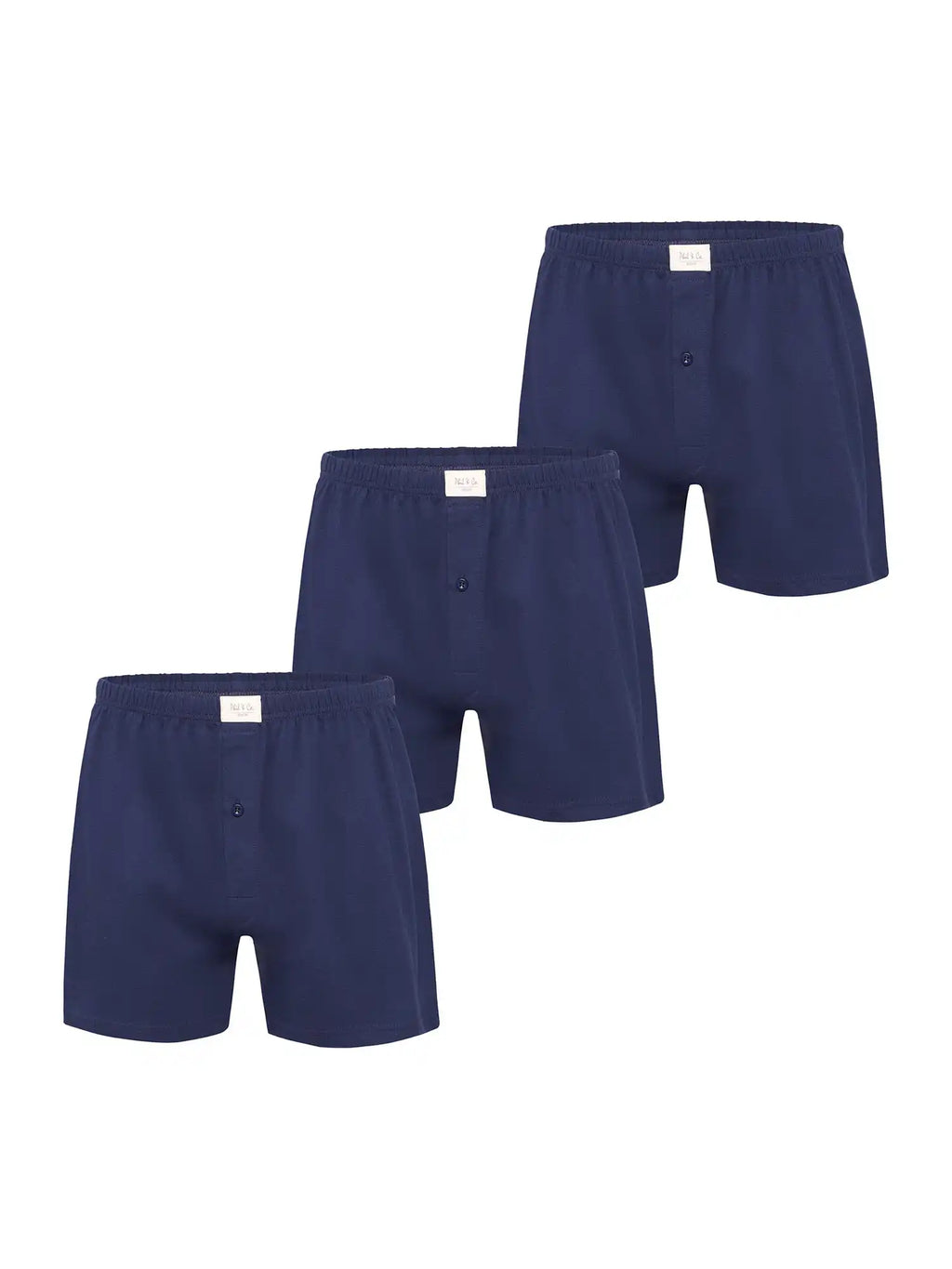 Phil & Co. Berlin Herren Boxershorts Jersey Loose Fit 3er Pack