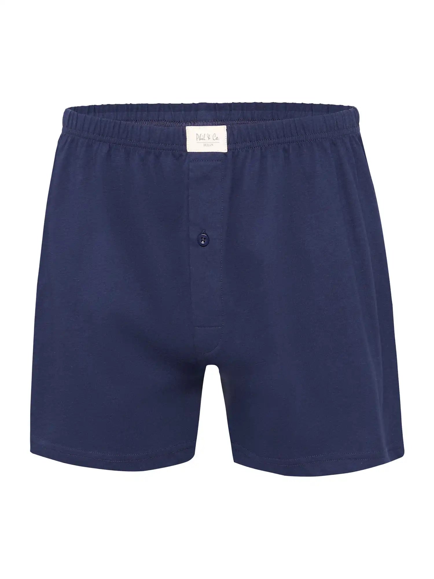 Phil &amp; Co. Berlin Men's Boxer Shorts Jersey Loose Fit Pack of 6