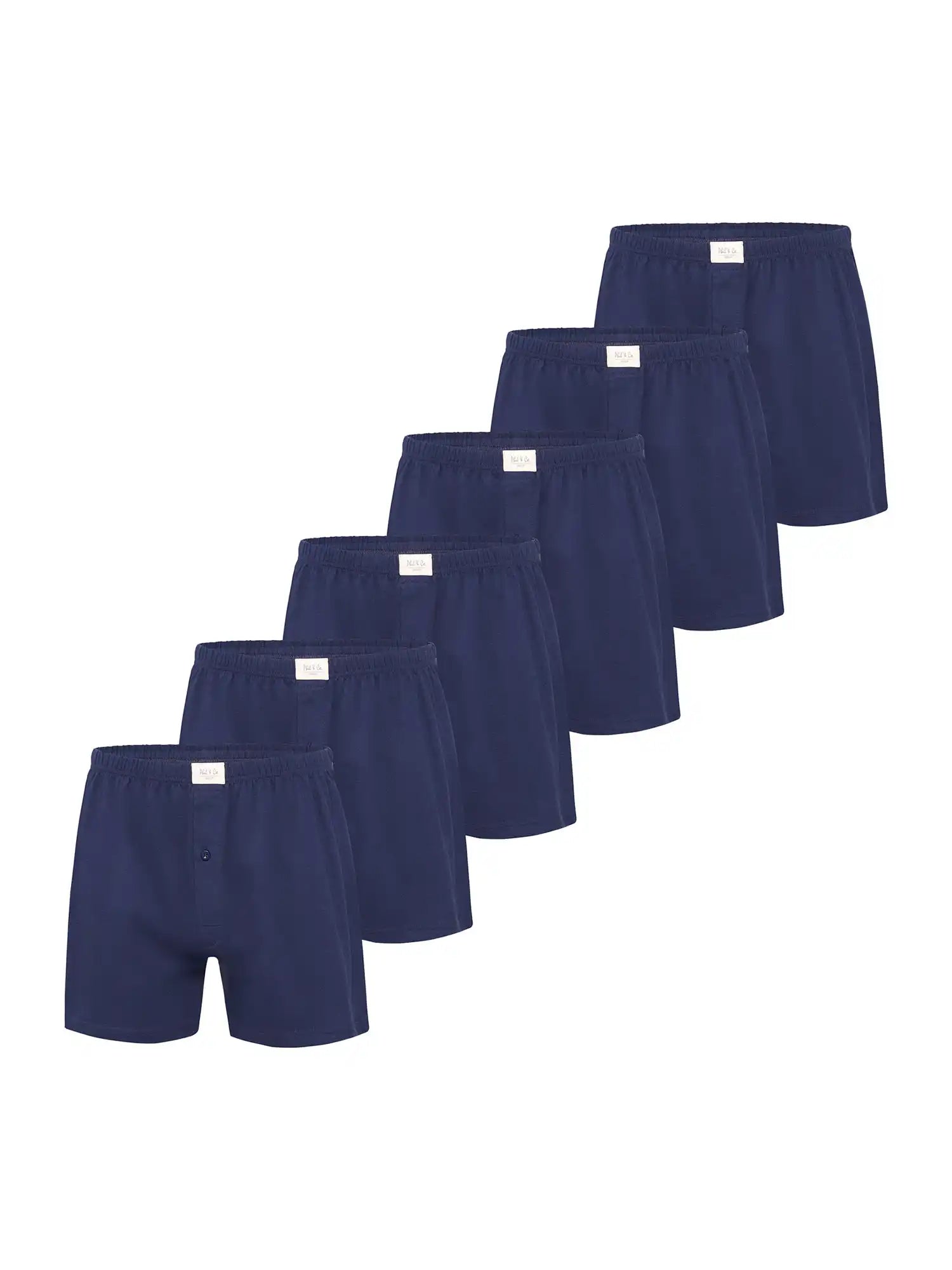 Phil & Co. Berlin Herren Boxershorts Jersey Loose Fit 6er Pack