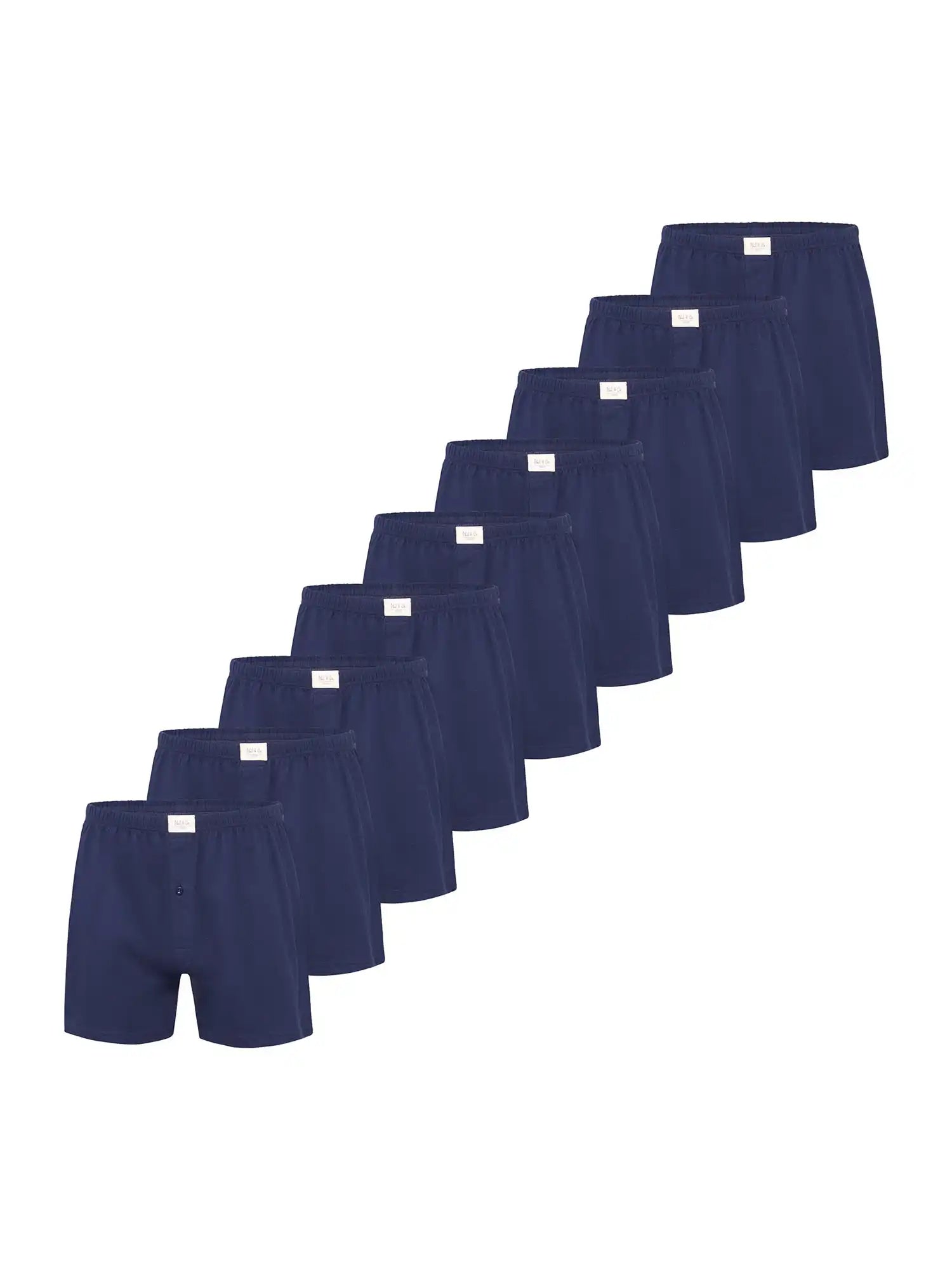 Phil & Co. Berlin Herren Boxershorts Jersey Loose Fit 9er Pack