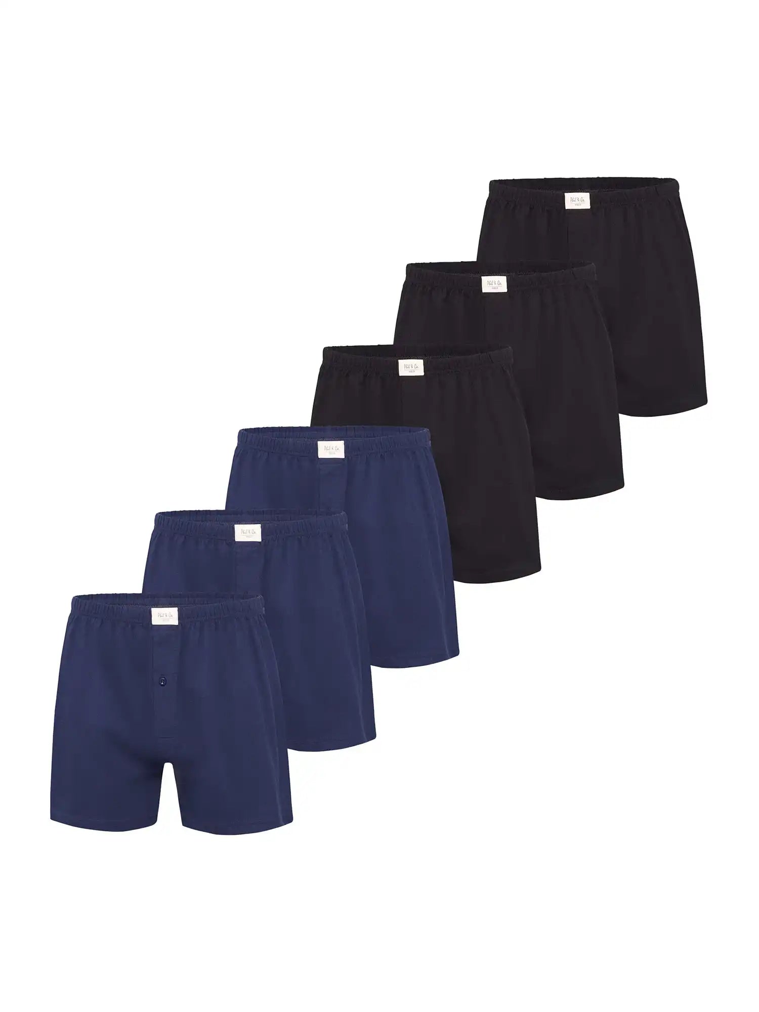Phil & Co. Berlin Herren Boxershorts Jersey Loose Fit 6er Pack