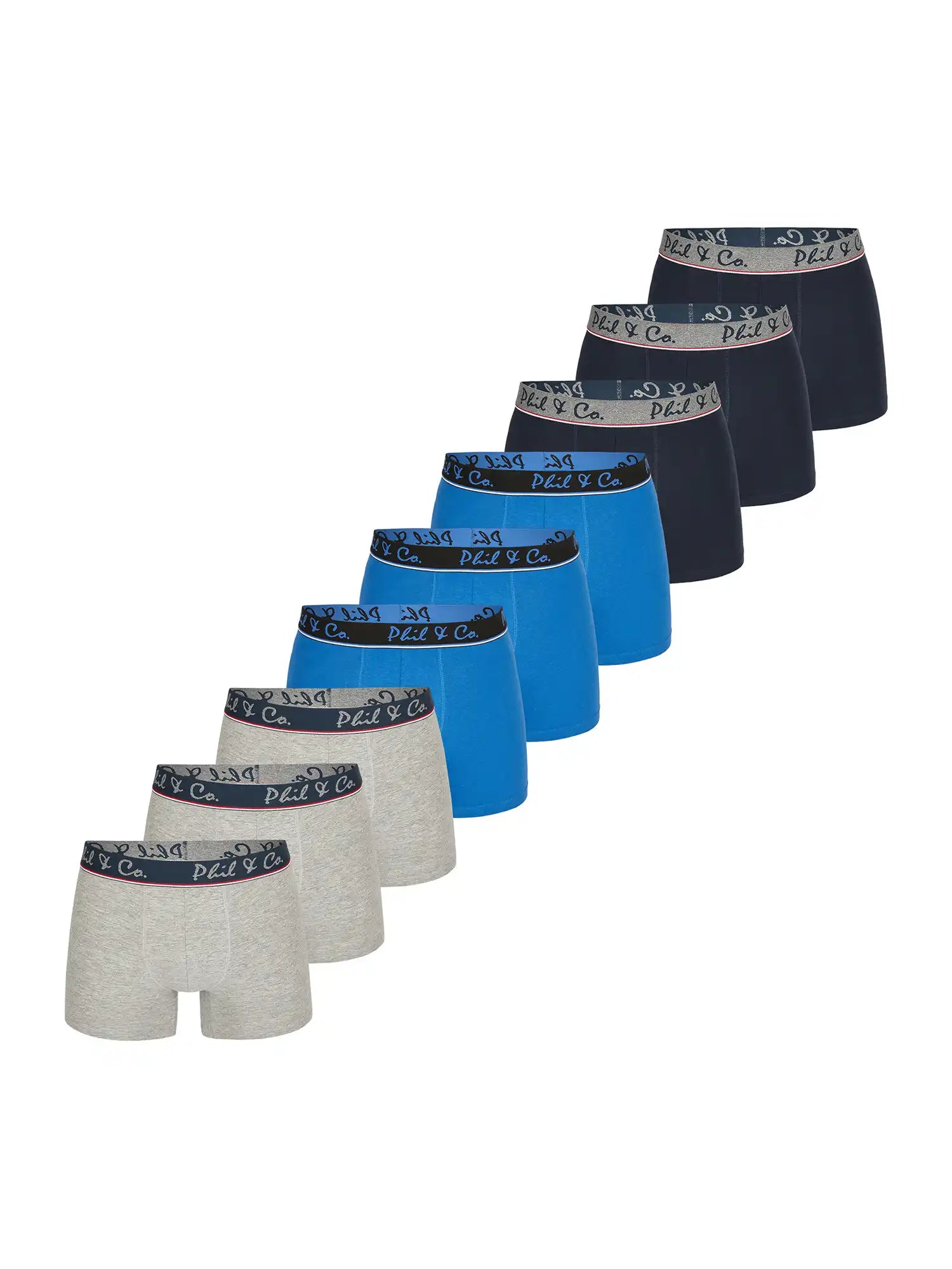 Phil & Co. Berlin Herren Trunks Jersey Core 9er Pack