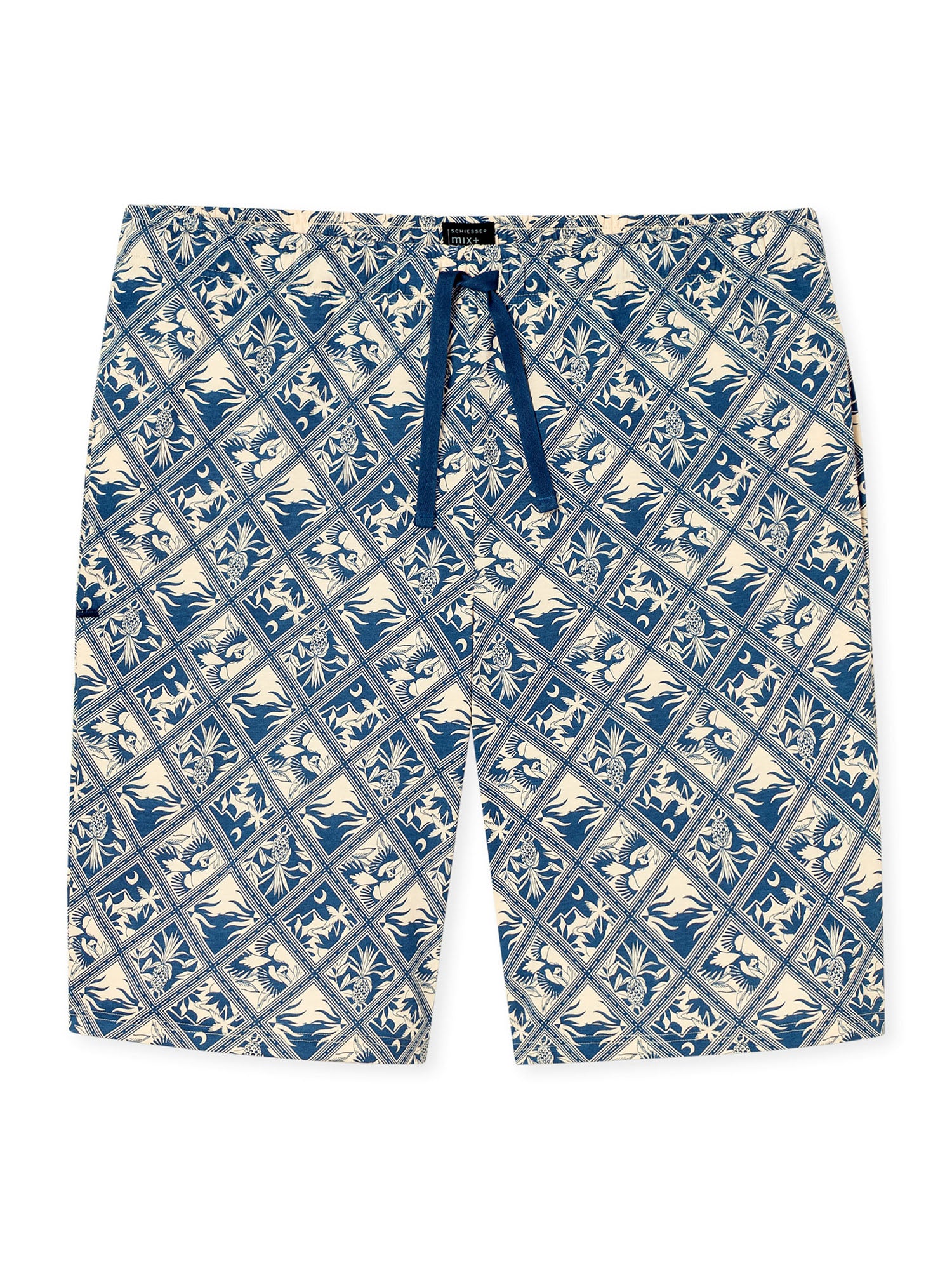 beige,blau / 48