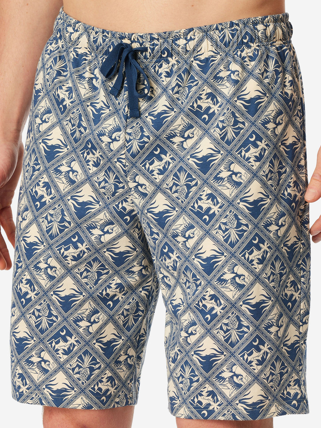 beige,blau / 48