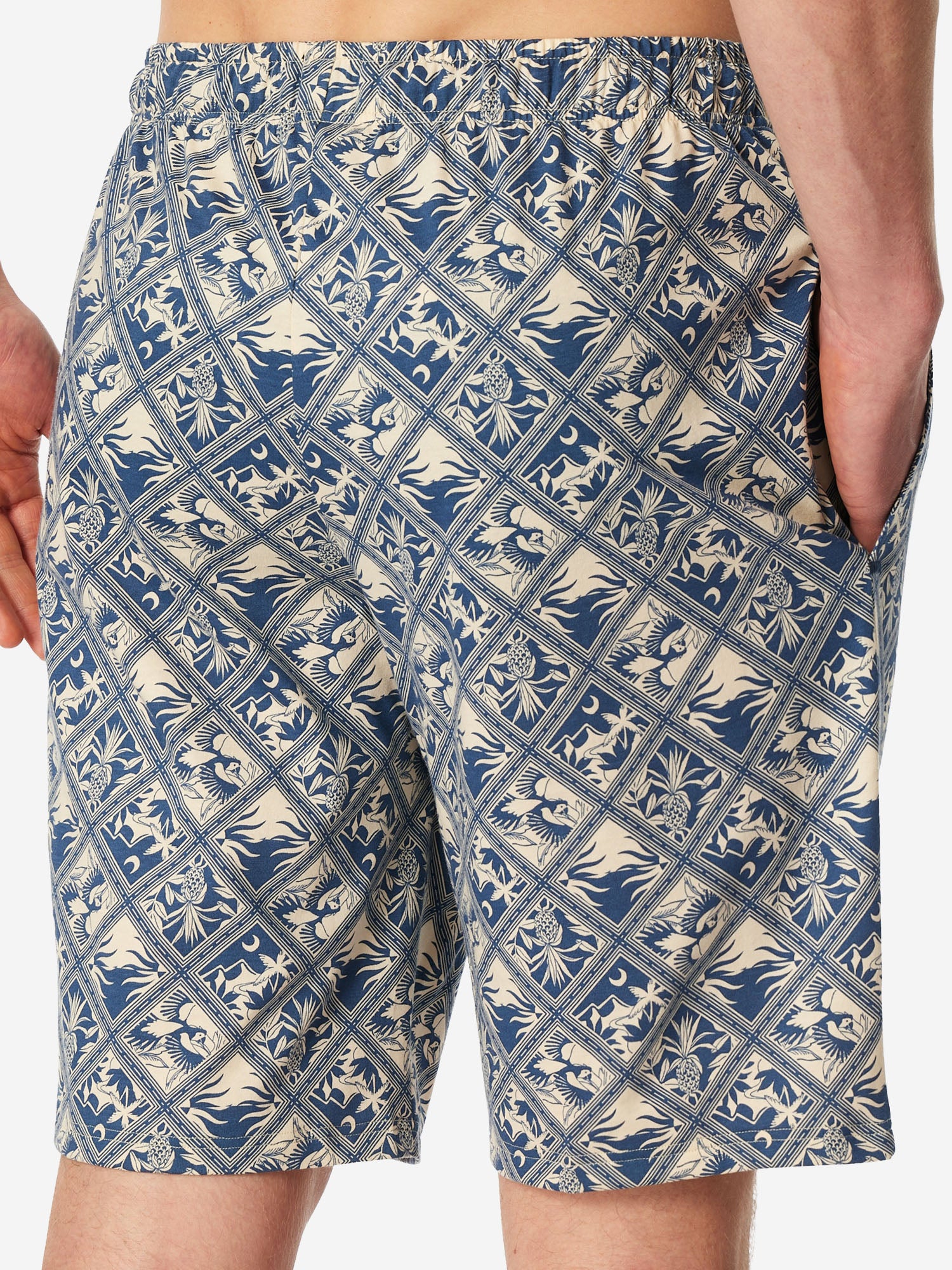 beige,blau / 48