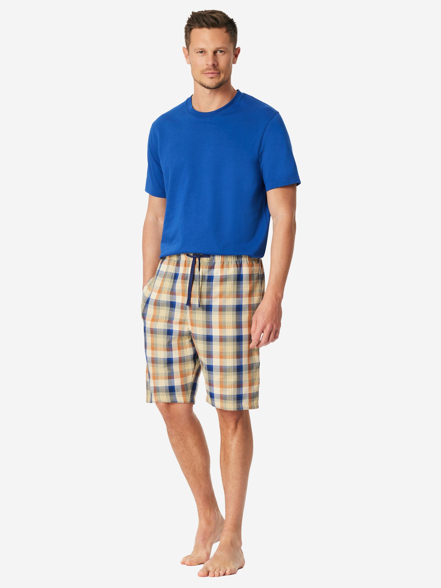 beige,blau / 48