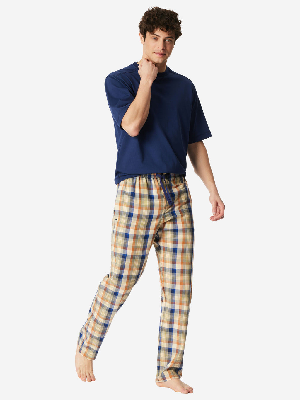 beige,blau / 48
