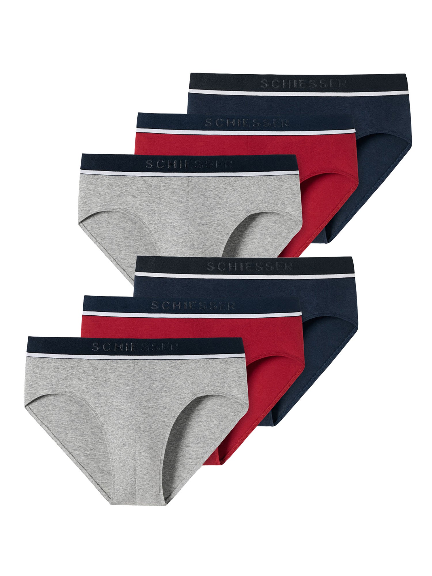 rot-navy-grau / L