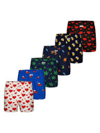 Sugar Pine Herren Boxershorts Motiv Print Mix 6er Pack