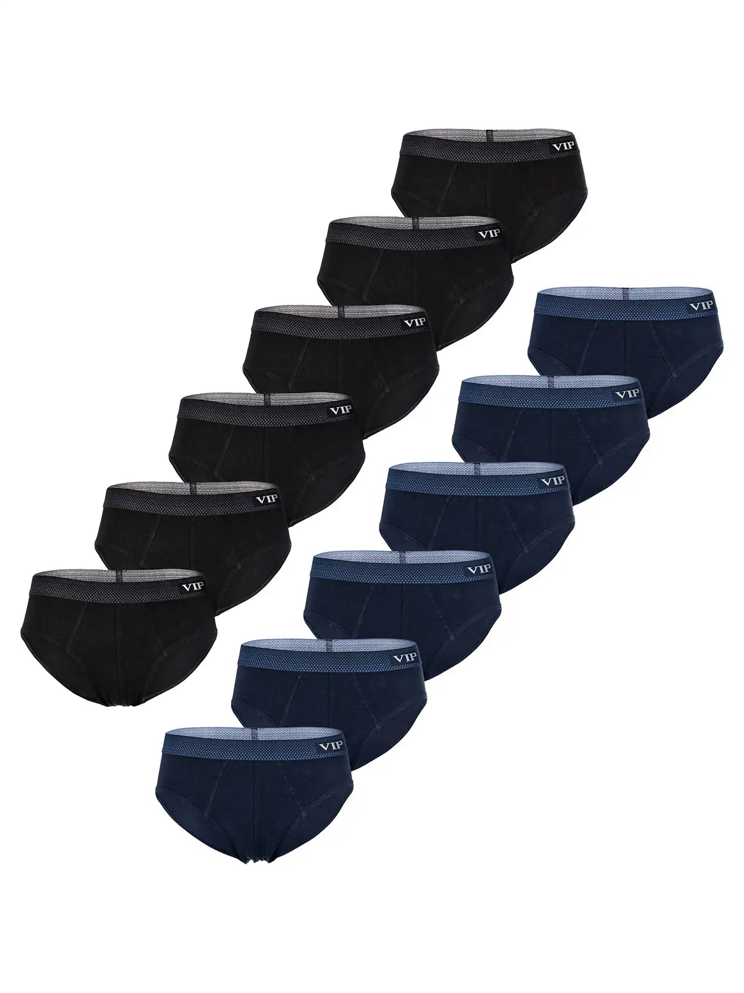 VIP Herren Slip Premium Jersey Stretch 12er Pack