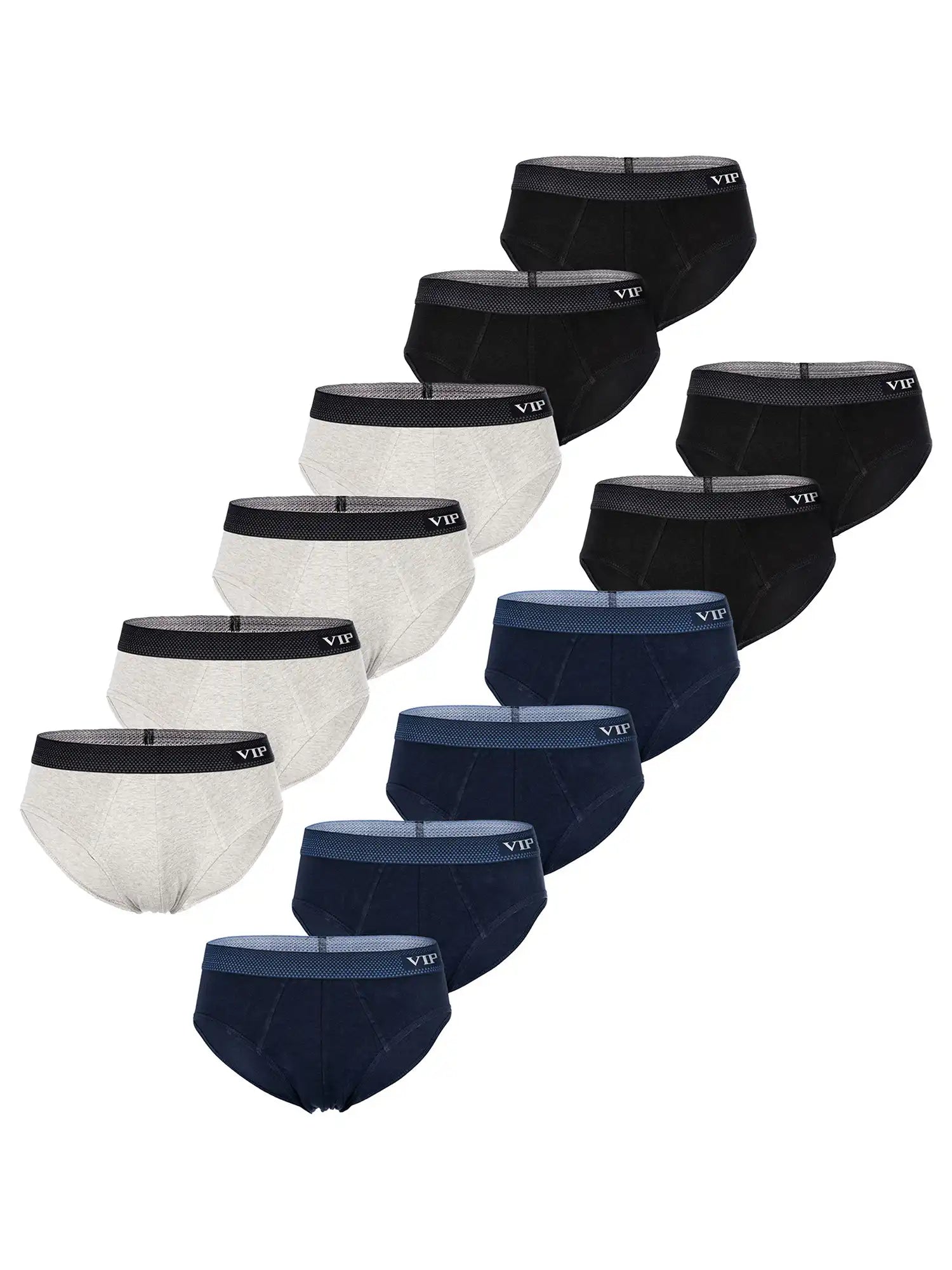 VIP Herren Slip Premium Jersey Stretch 12er Pack