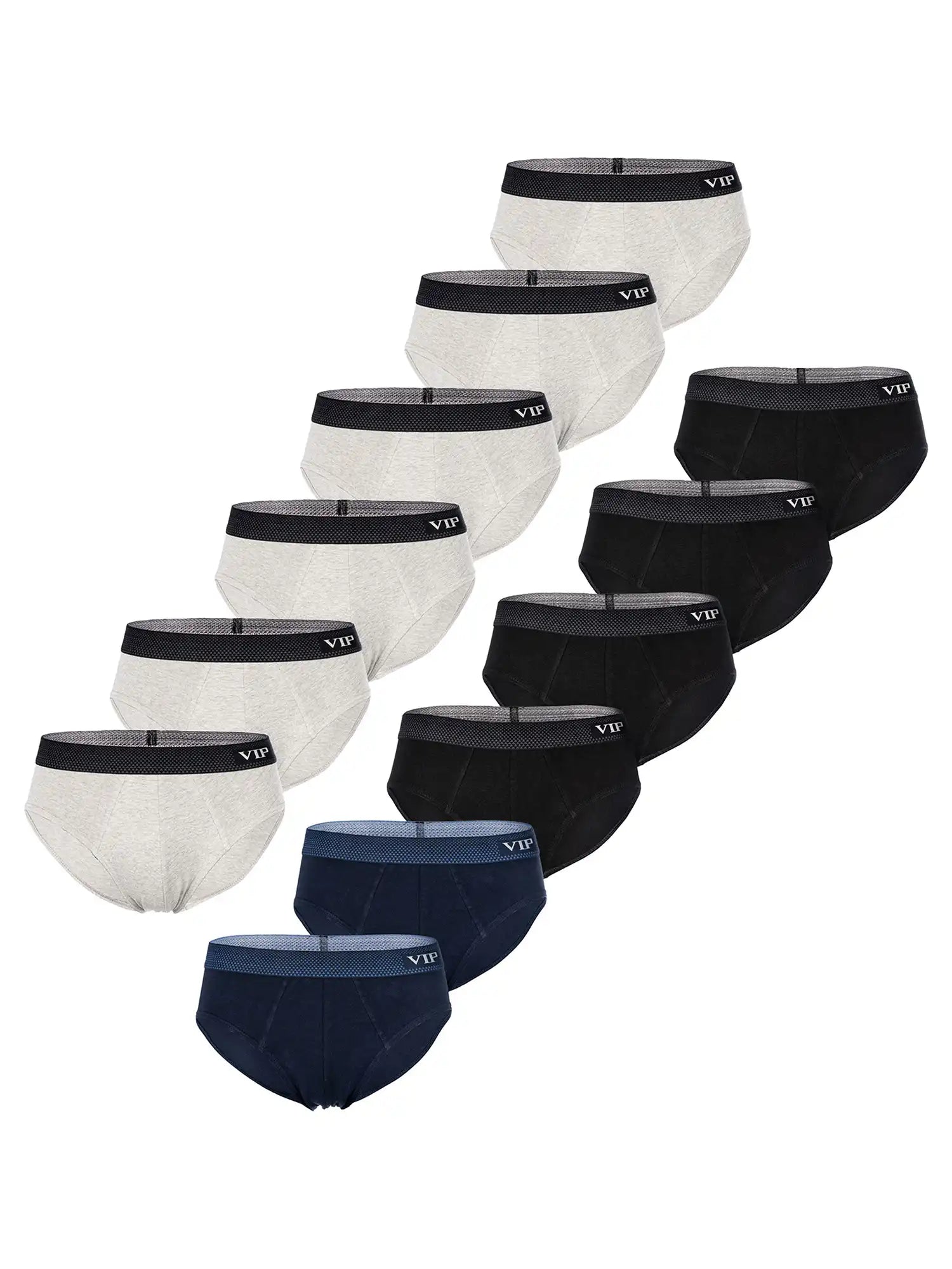 VIP Herren Slip Premium Jersey Stretch 12er Pack
