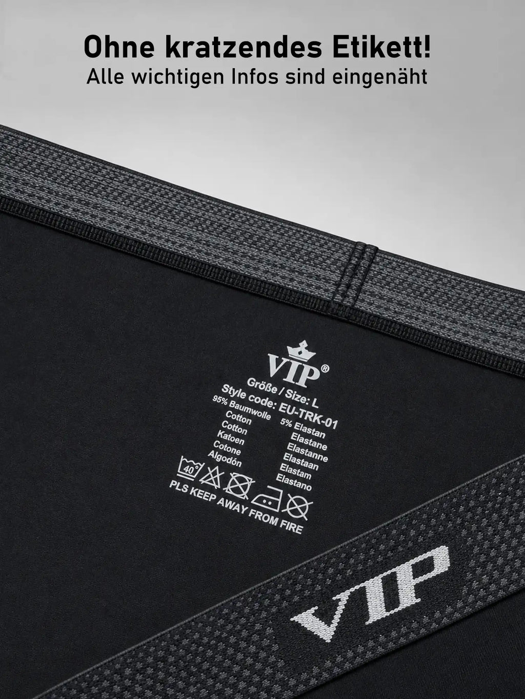 VIP Herren Slip Premium Jersey Stretch 12er Pack