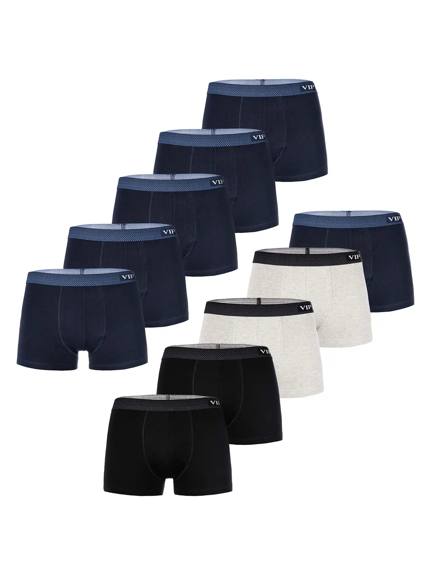 VIP Herren Trunks Premium Jersey Stretch 10er Pack