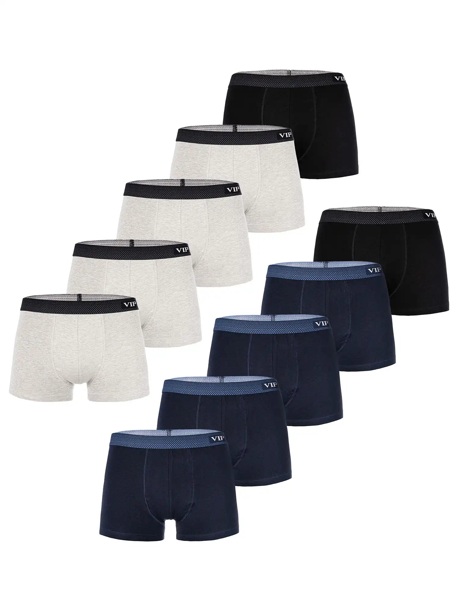 VIP Herren Trunks Premium Jersey Stretch 10er Pack