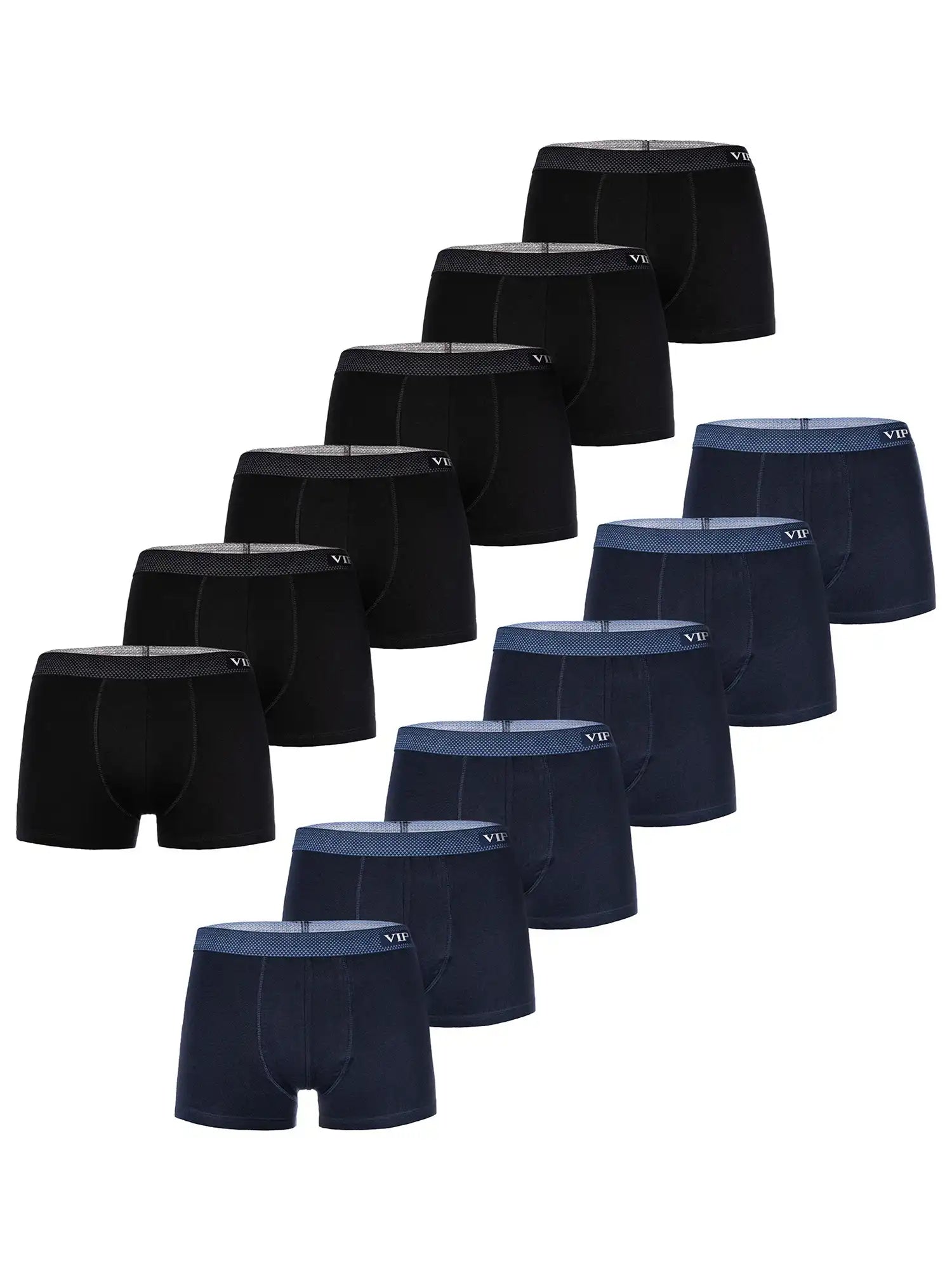 VIP Herren Trunks Premium Jersey Stretch 12er Pack