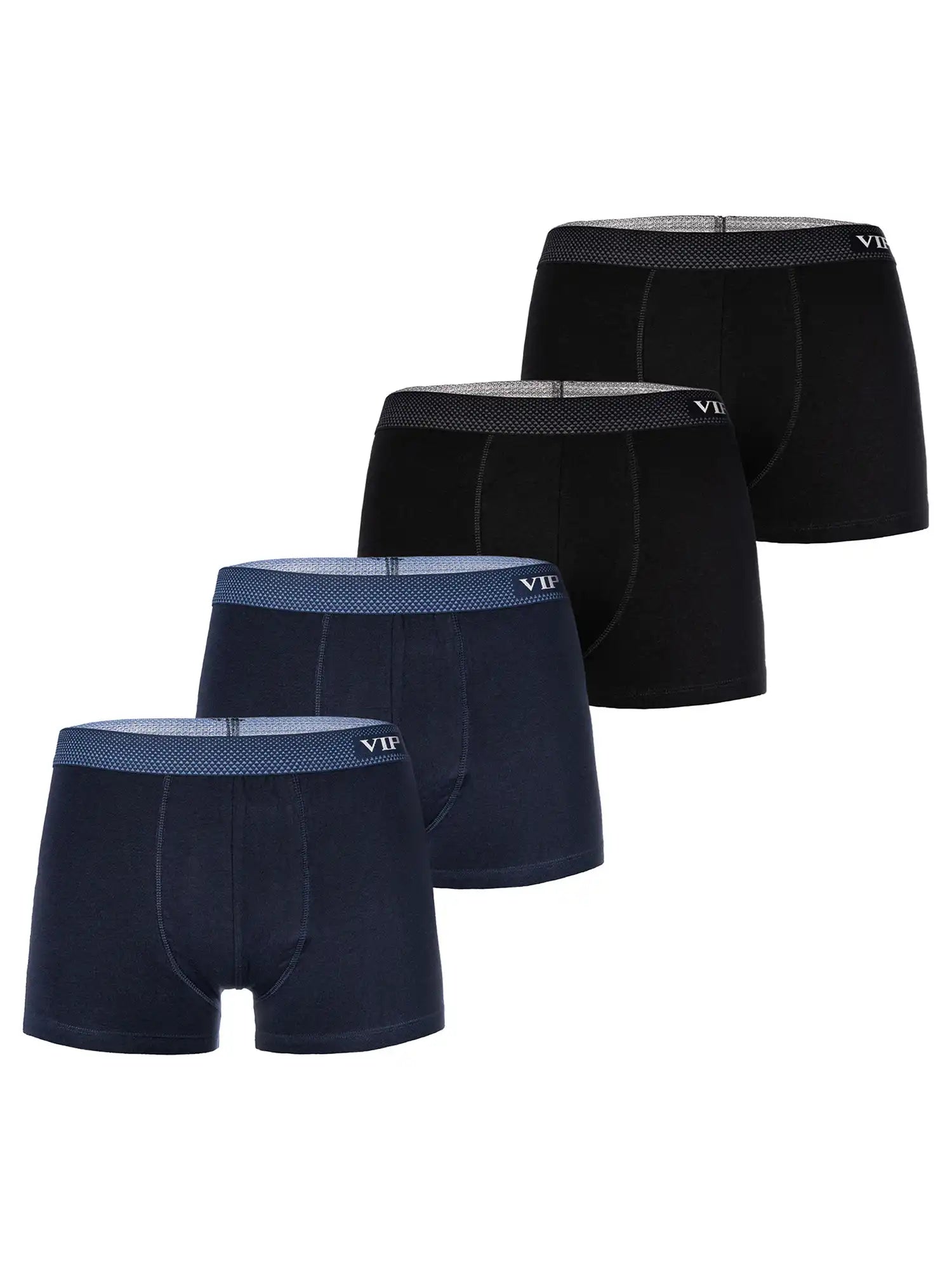 VIP Herren Trunks Premium Jersey Stretch 4er Pack