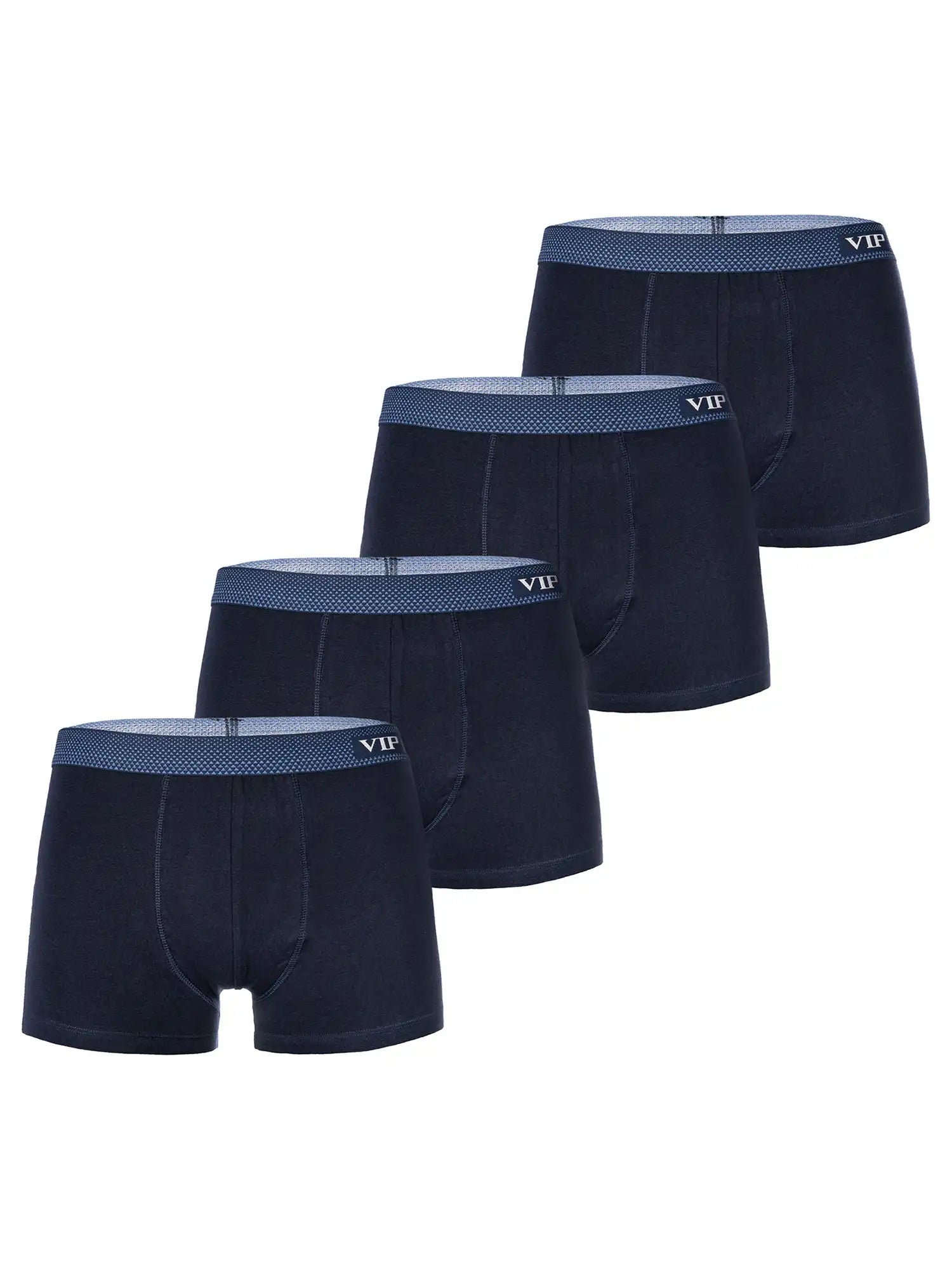 VIP Herren Trunks Premium Jersey Stretch 4er Pack