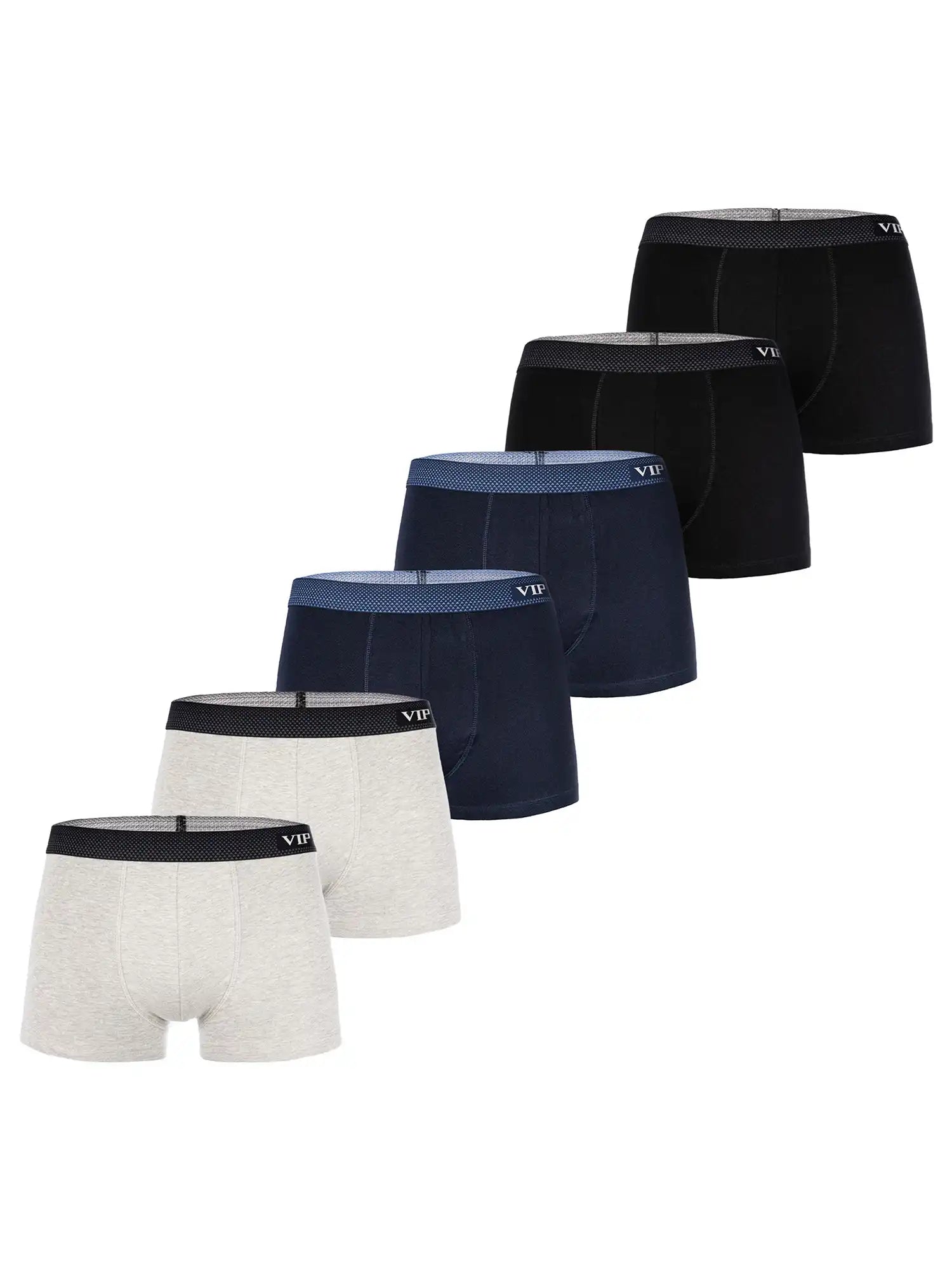 VIP Herren Trunks Premium Jersey Stretch 6er Pack