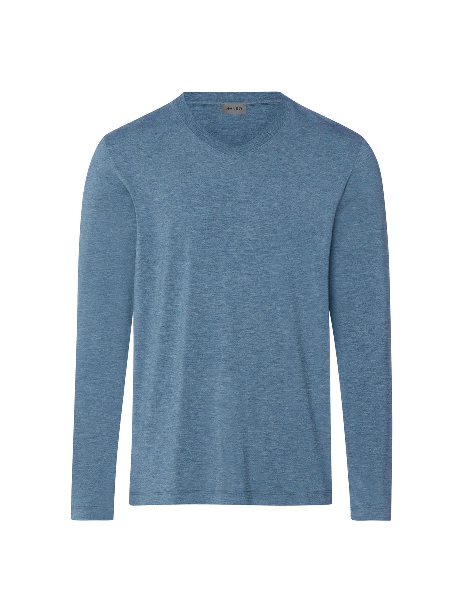 HANRO Herren Longsleeve Casuals V-Ausschnitt