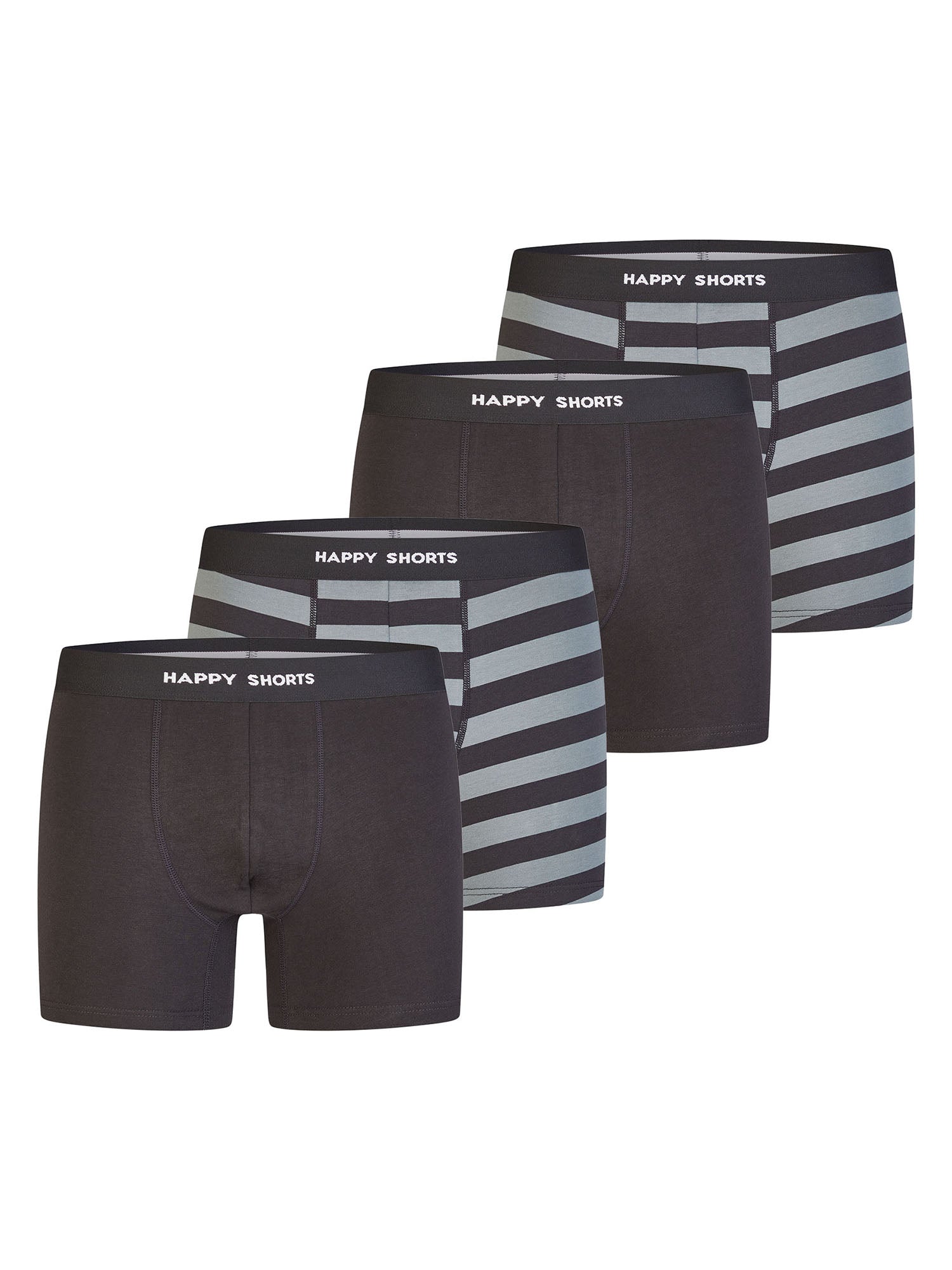 Happy Shorts Herren Trunks Jersey 4er Pack