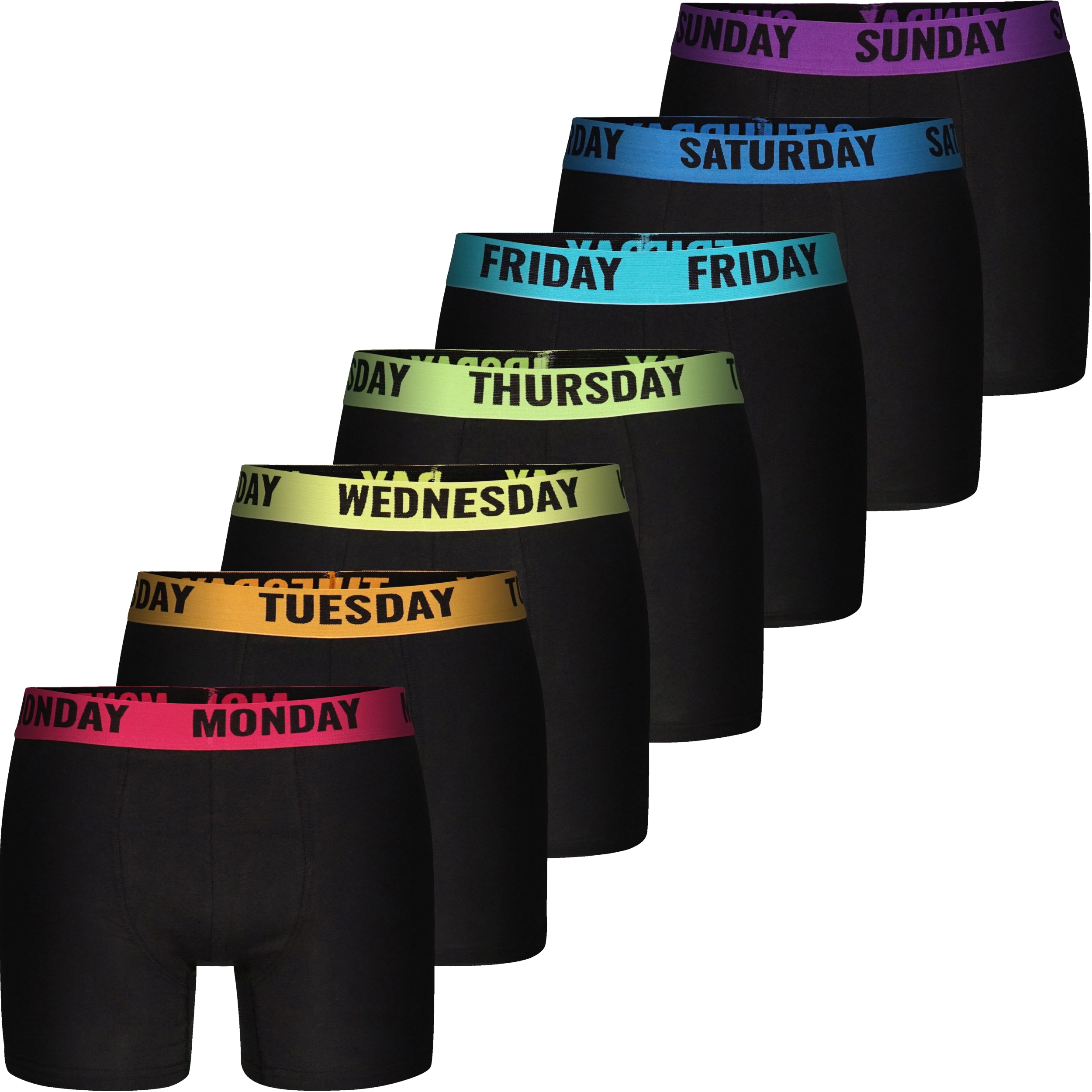 Happy Shorts Herren Trunks Monday Sunday