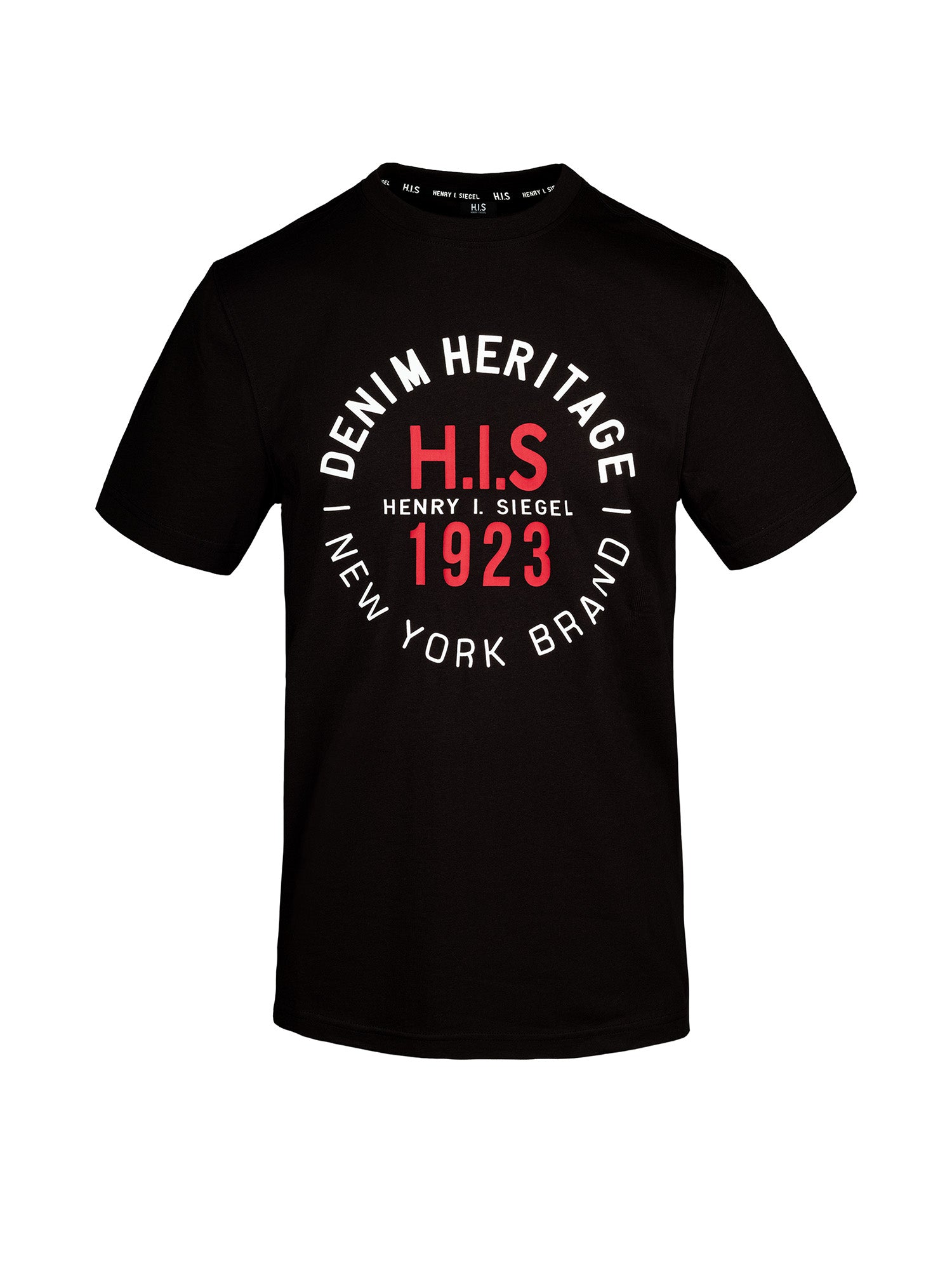H.I.S Herren T-Shirt Denim Heritage Big Logo