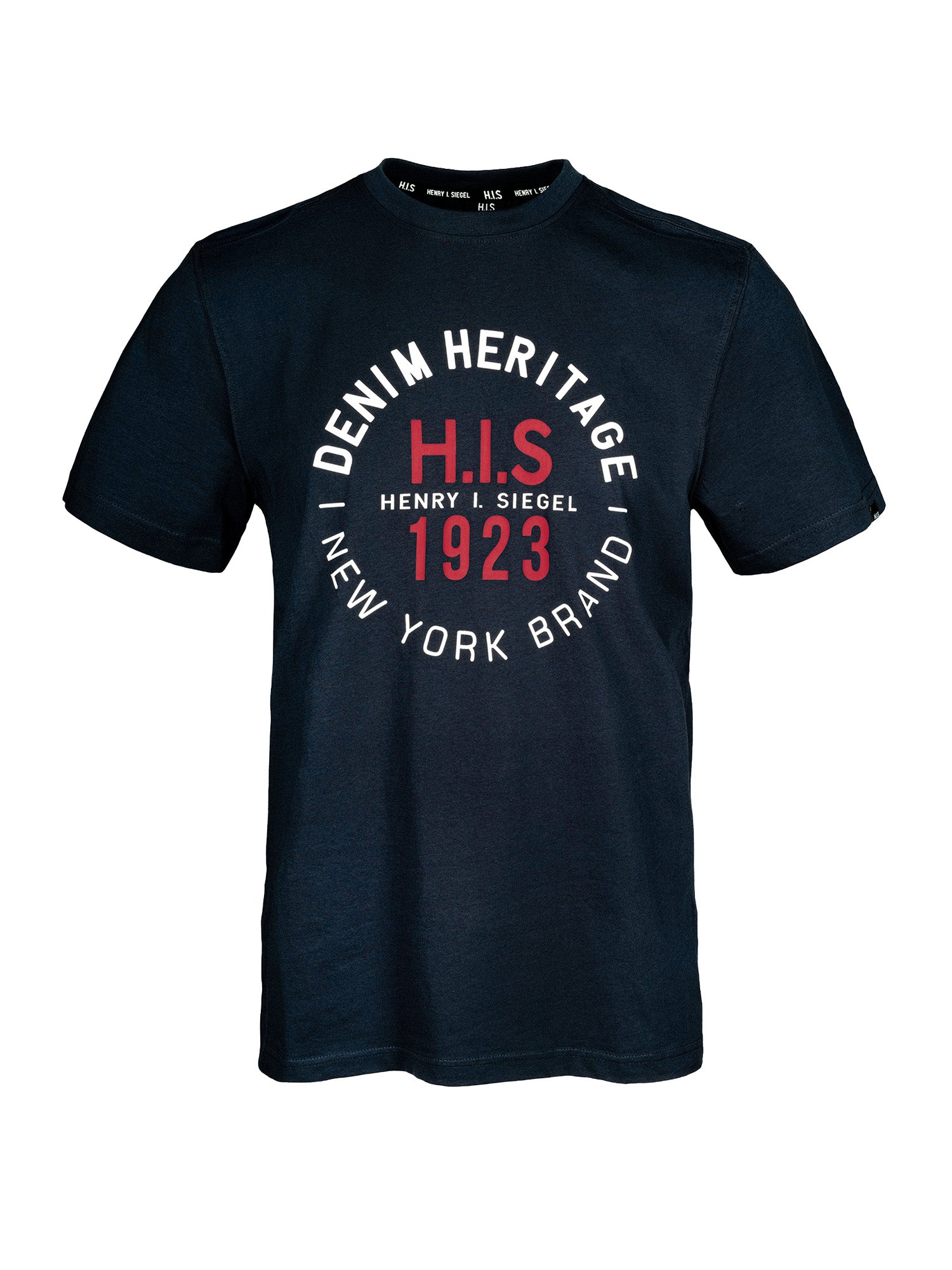 H.I.S Herren T-Shirt Denim Heritage Big Logo