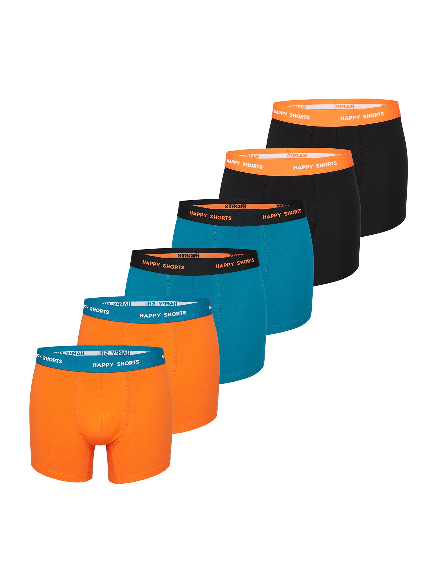 Happy Shorts Herren Trunks Jersey 6er Pack