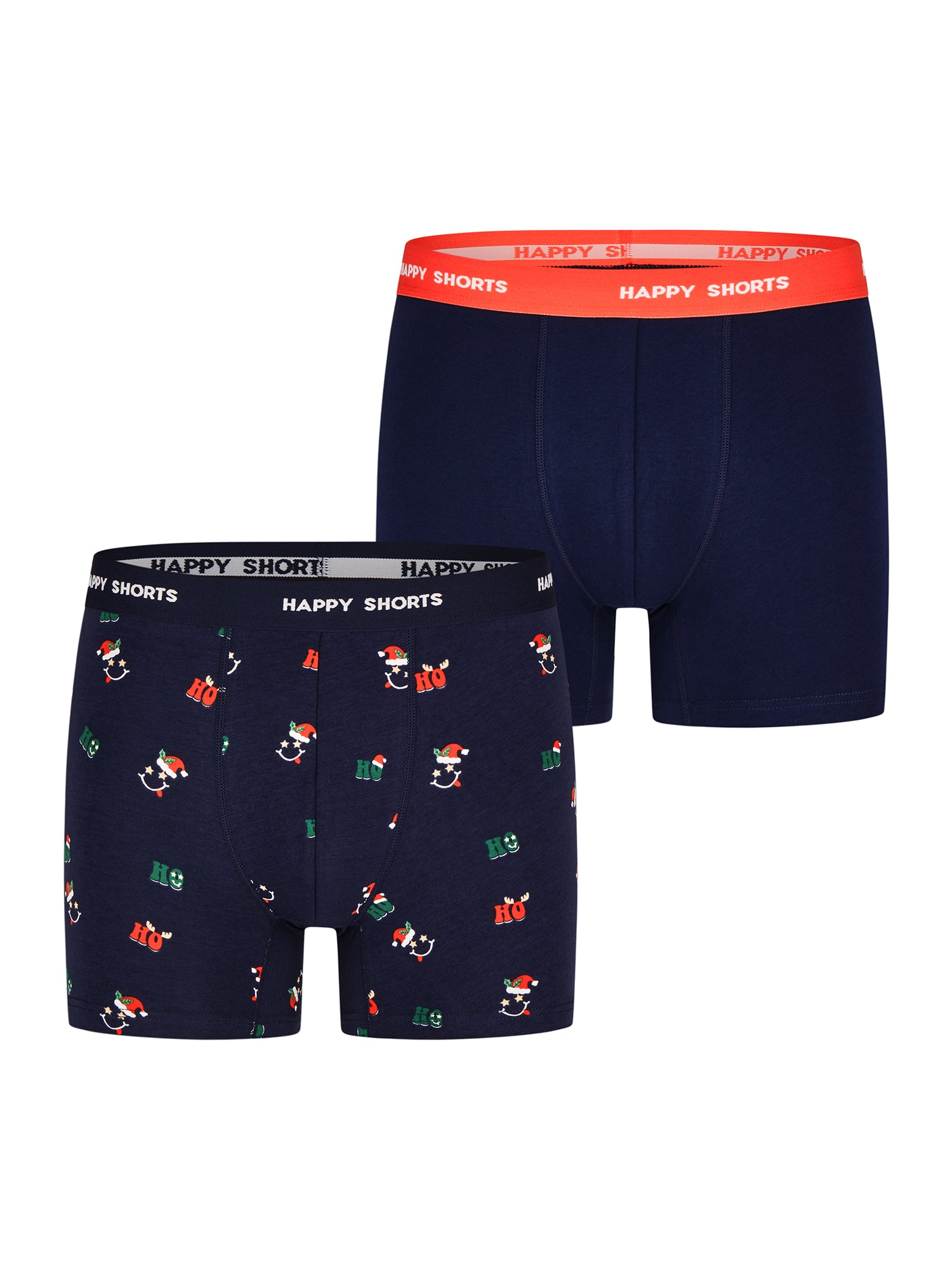 Happy Shorts Herren Trunks Jersey XMAS 2er Pack