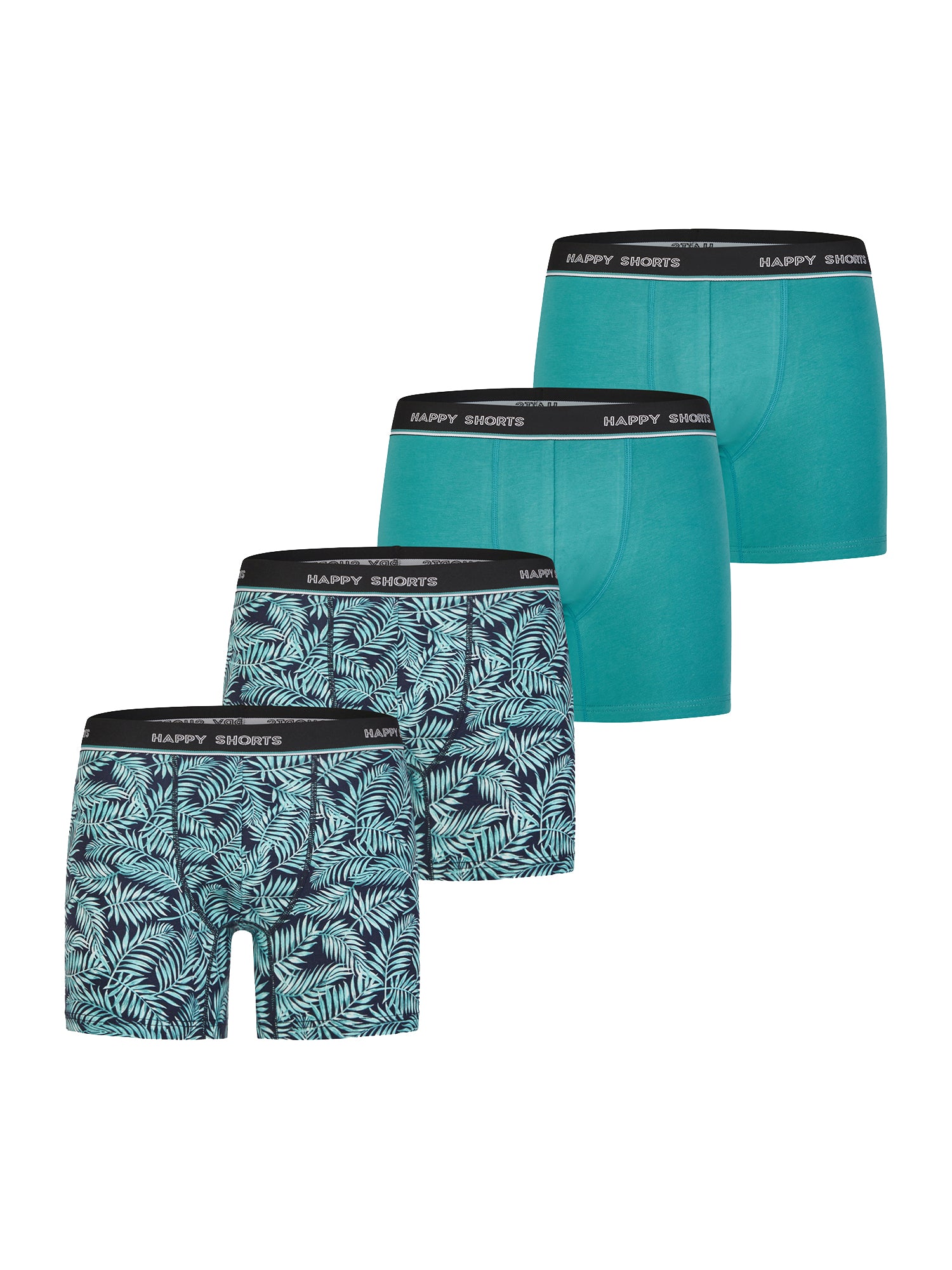 Happy Shorts Herren Trunks Classic 4er Pack