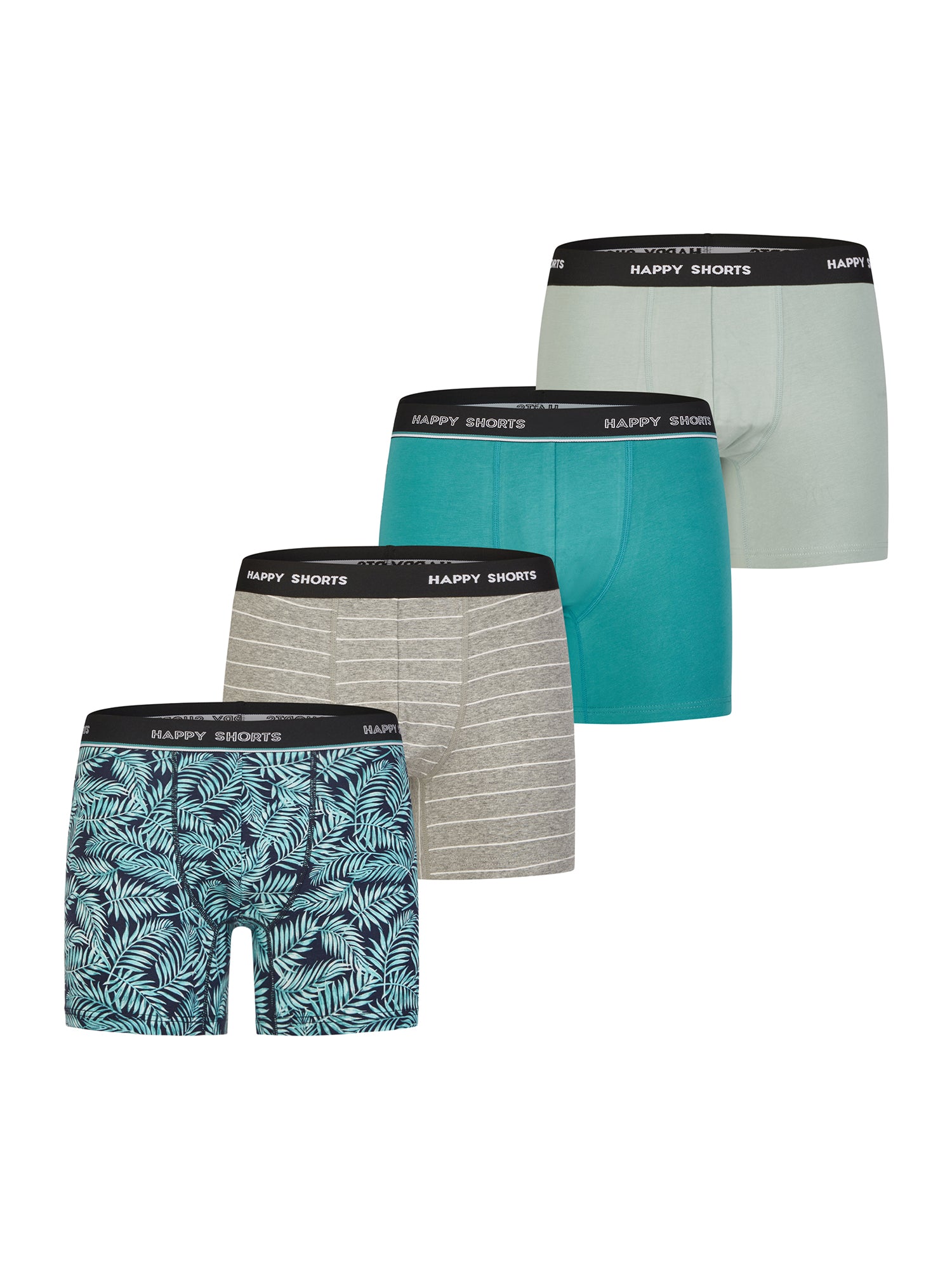 Happy Shorts Herren Trunks Classic 4er Pack