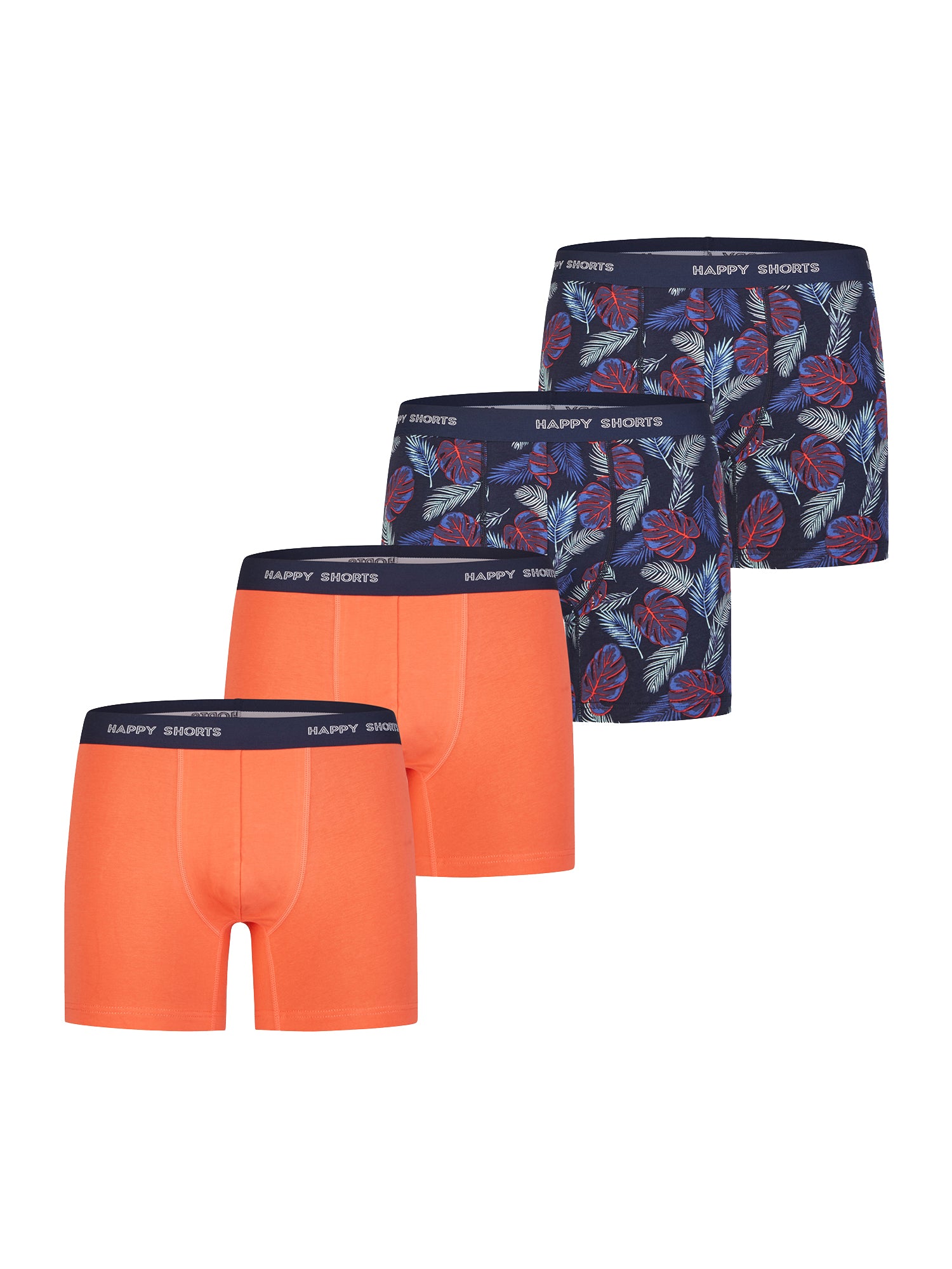 Happy Shorts Herren Trunks Classic 4er Pack
