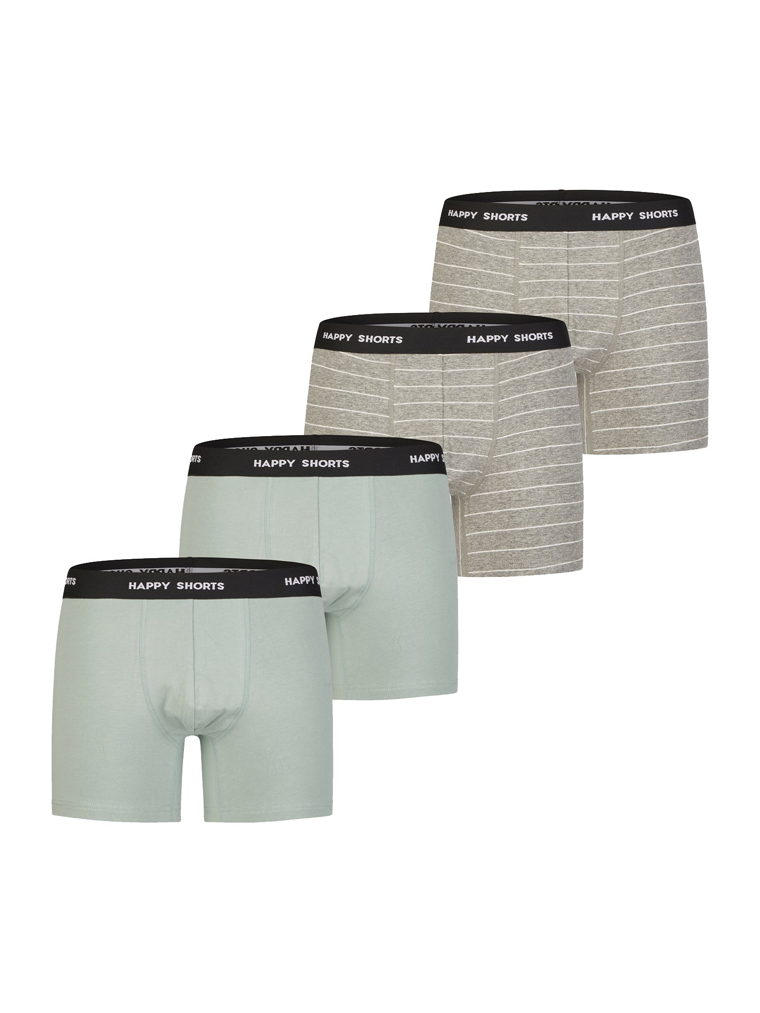 Happy Shorts Herren Trunks Classic 4er Pack