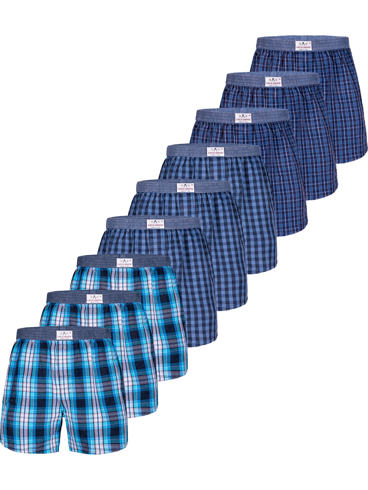 Luca David Herren Boxershorts Olden Glory American Webboxer im 3er, 6er oder 9er Pack