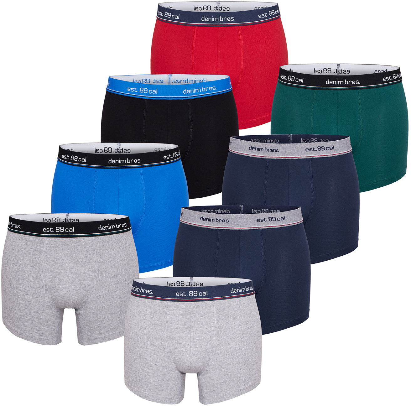 MG-1 Herren Trunks Mix Colors 8er Pack