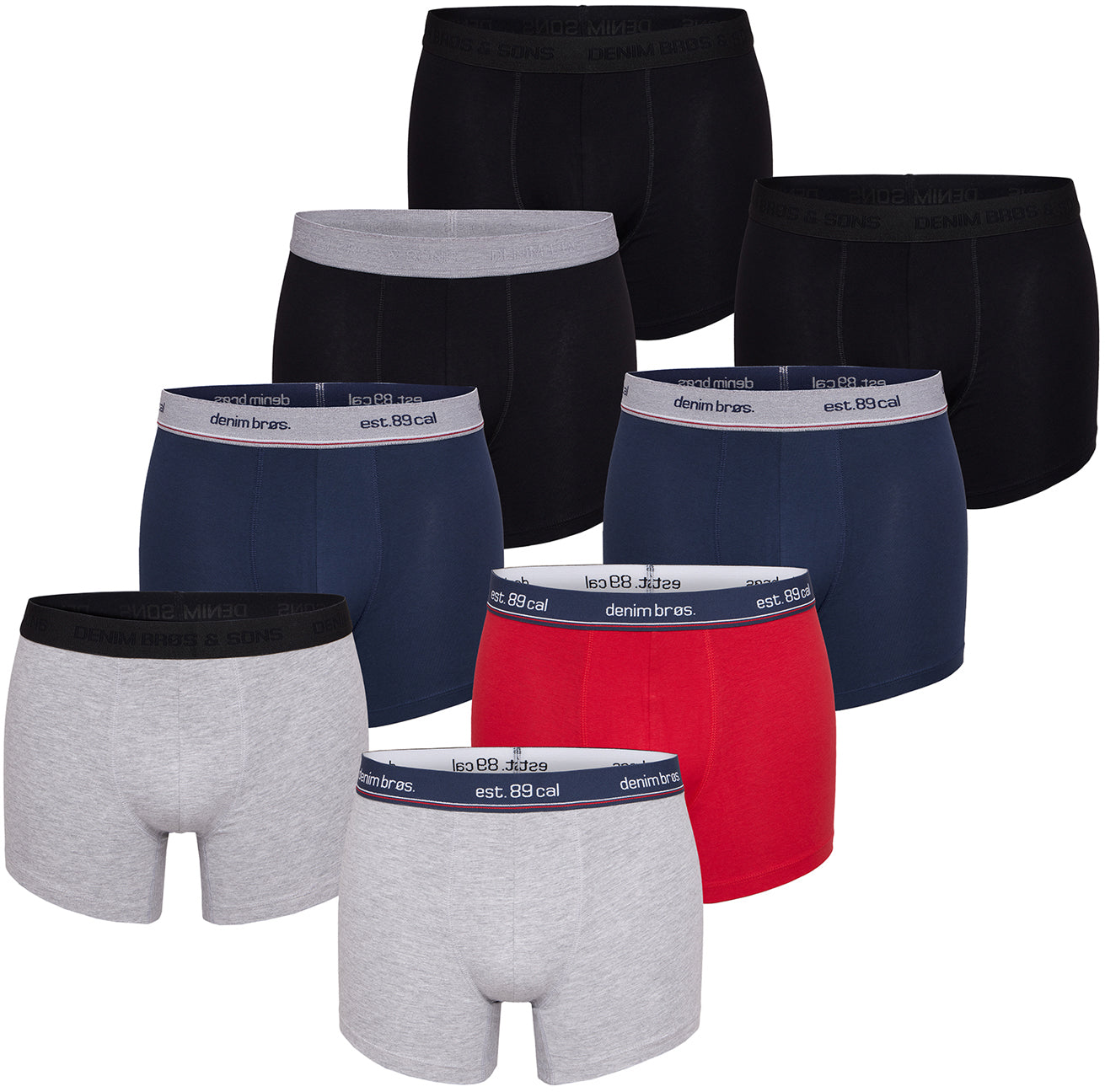 MG-1 Herren Trunks Mix Colors 8er Pack