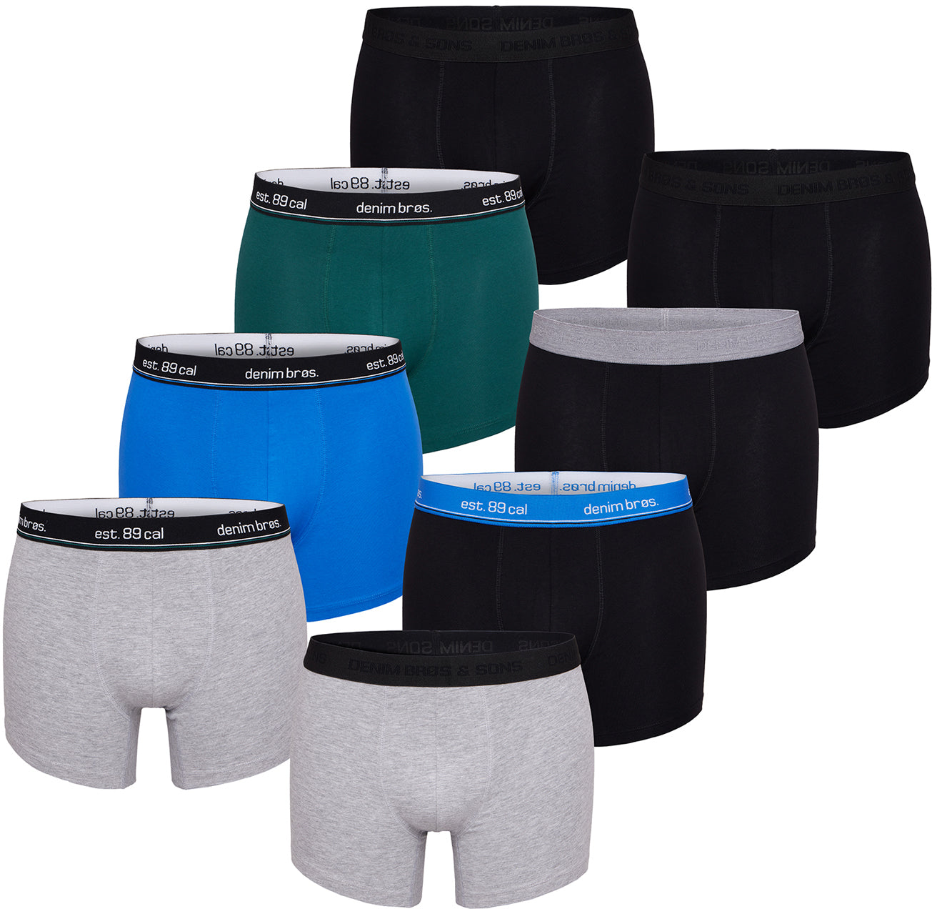 MG-1 Herren Trunks Mix Colors 8er Pack